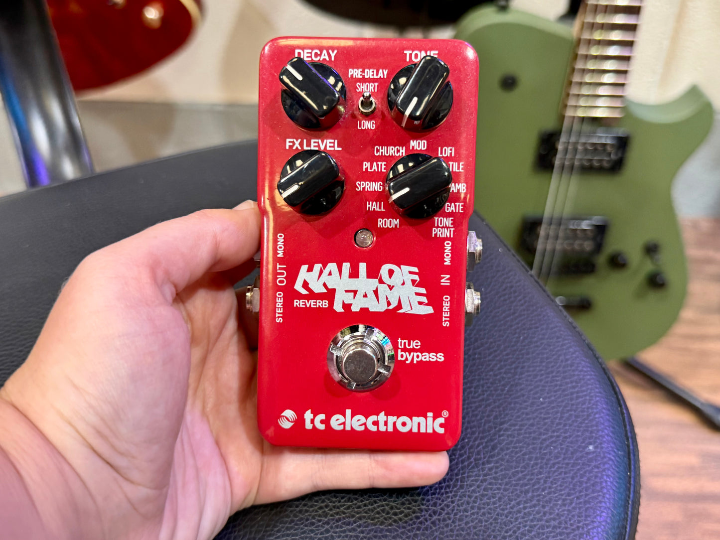 🎸MINT🎸 TC Electronic Hall Of Fame Reverb Pedal~ Guitar Effects Unit!