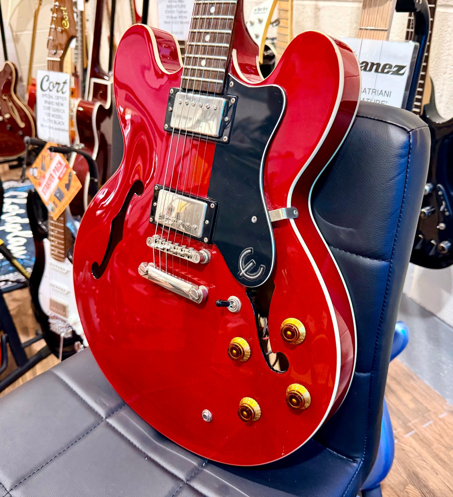 ๐2012๐ Epiphone ES-335 Dot CH~ Cherry Red~ Hollow-Body!