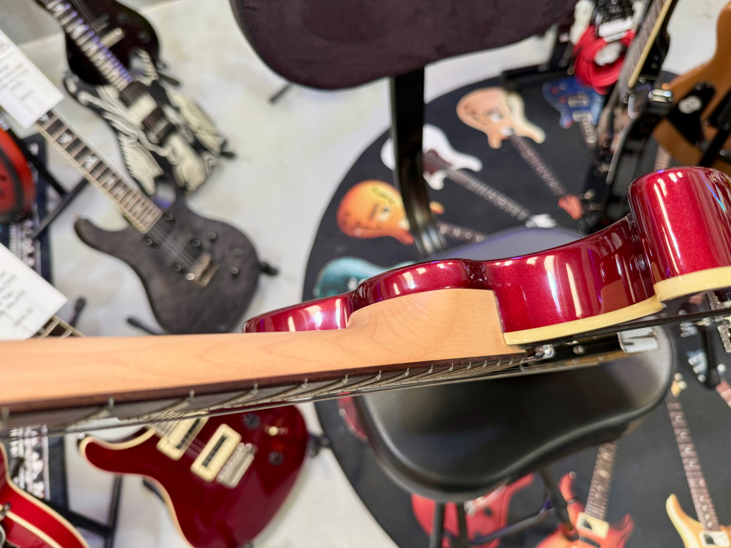 🎸 Fret-King Country Squire Stealth~ Candy Apple Red~ Telecaster Shape~ 2022 🎸
