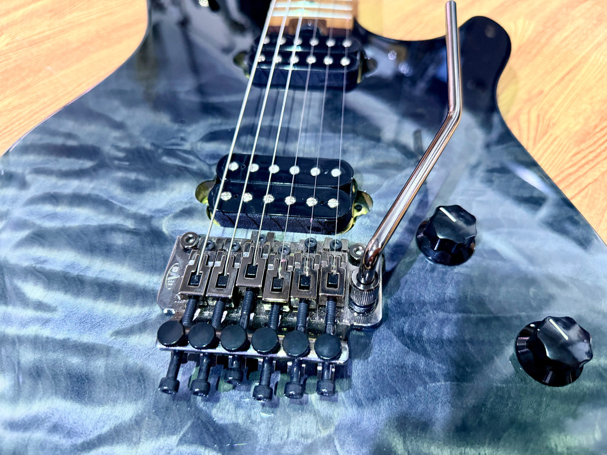 2022 EVH Wolfgang Standard QM~ Quilted Black Fade~ Baked Maple Neck~ Floyd Rose