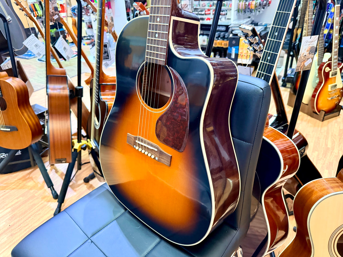Epiphone Inspired by Gibson J-45 Cutaway Electro-Acoustic~ Hiscox Case~ Sunburst