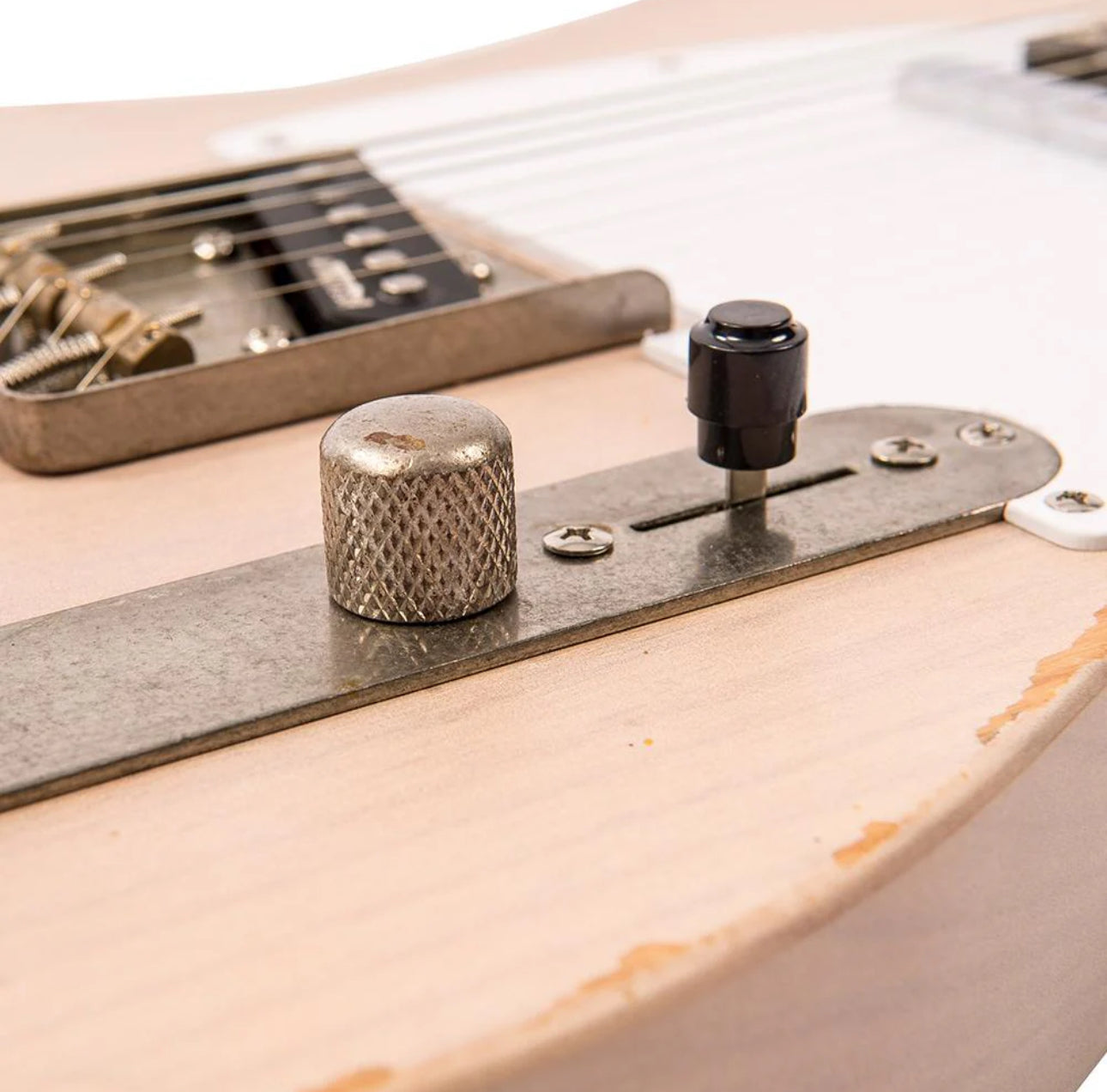 Vintage V62 ICON Telecaster Electric Guitar ~ Distressed Ash Blonde