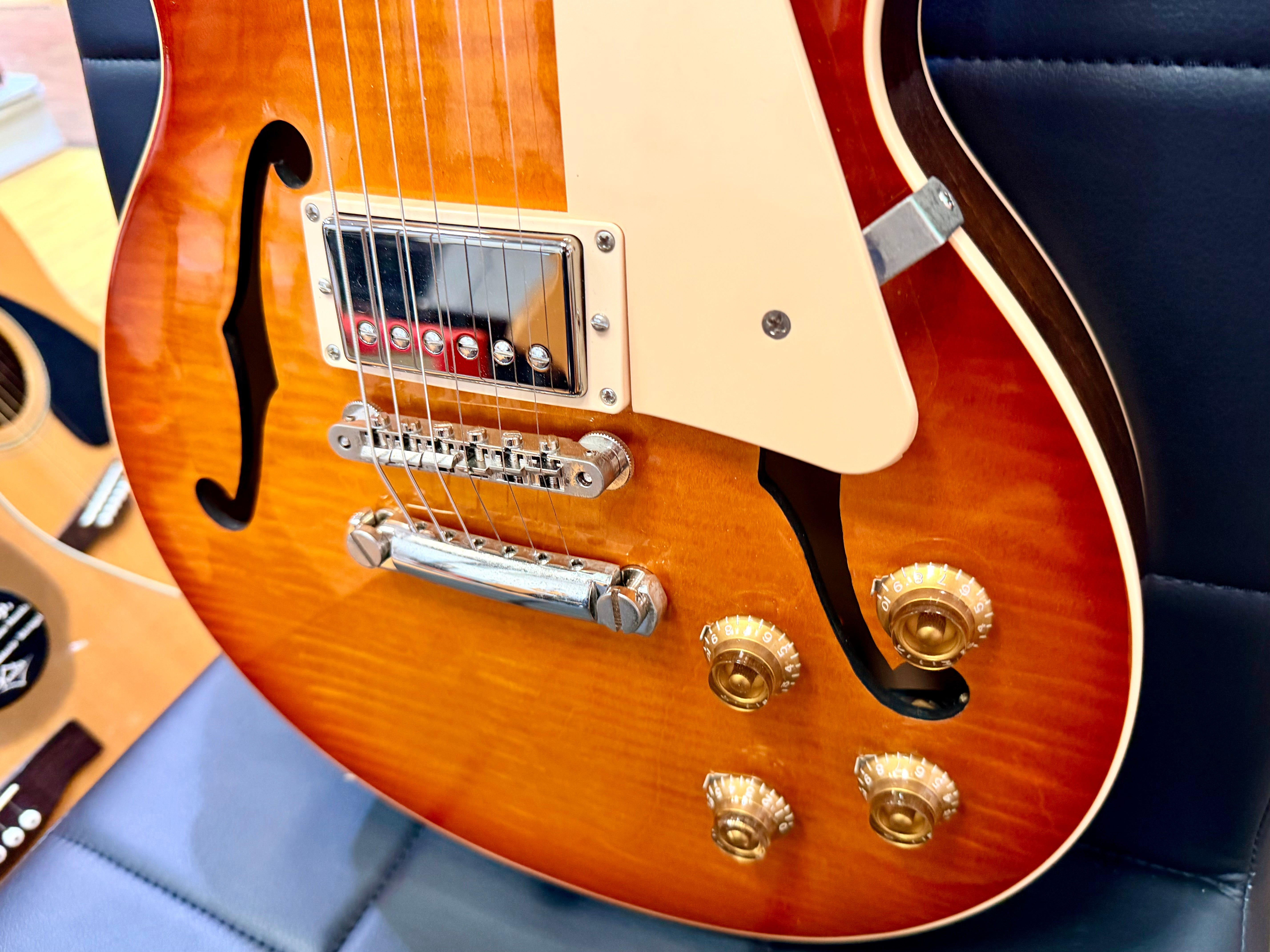 🔥RARE🔥 Gibson Memphis ES-Les Paul 2014~ Honey Burst Semi-Hollow~ USA + Case/COA