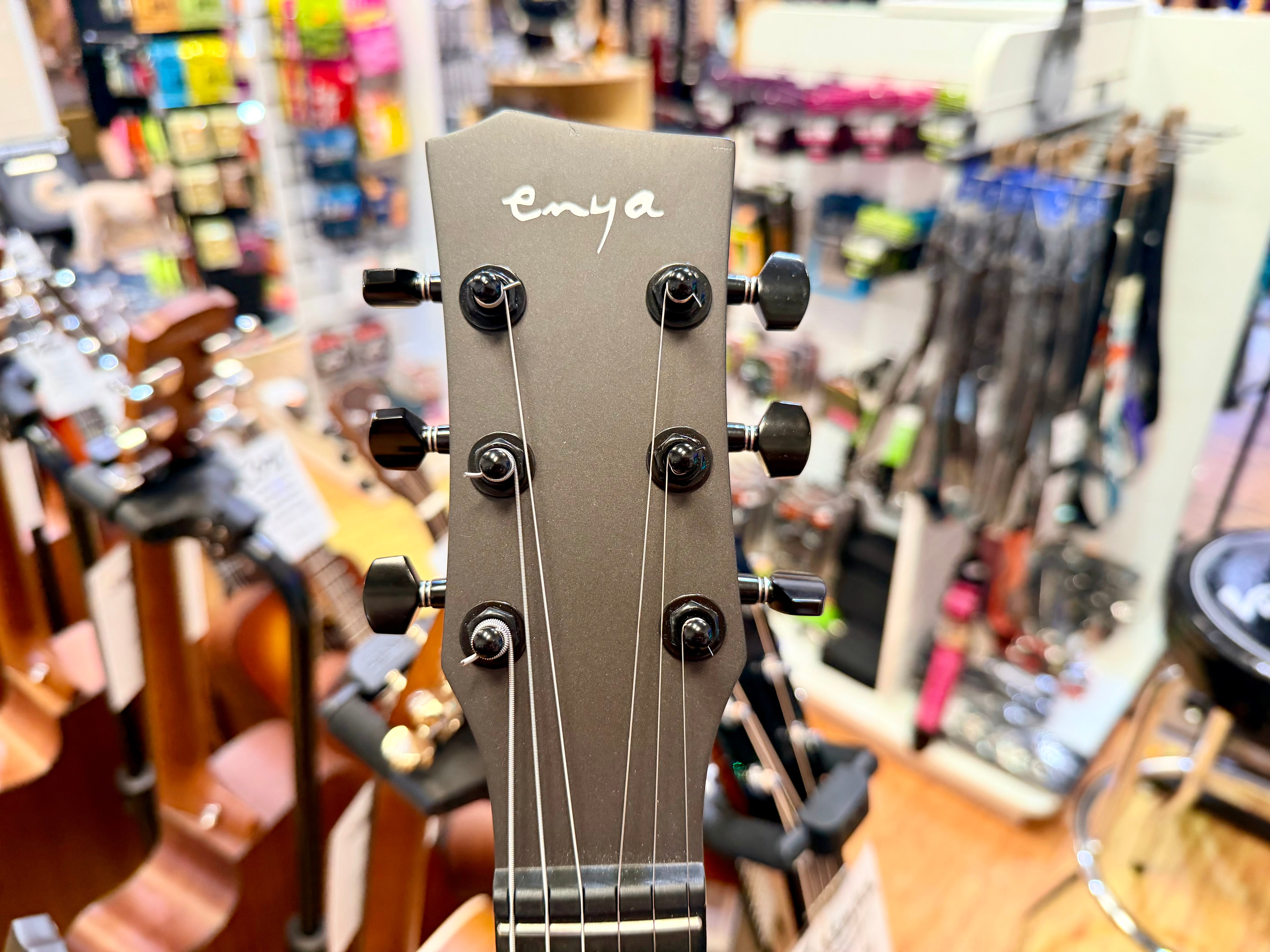 🔥B-STOCK🔥 Enya Nova Go Sonic Black Smart Carbon Fibre Electric Guitar + Bag!