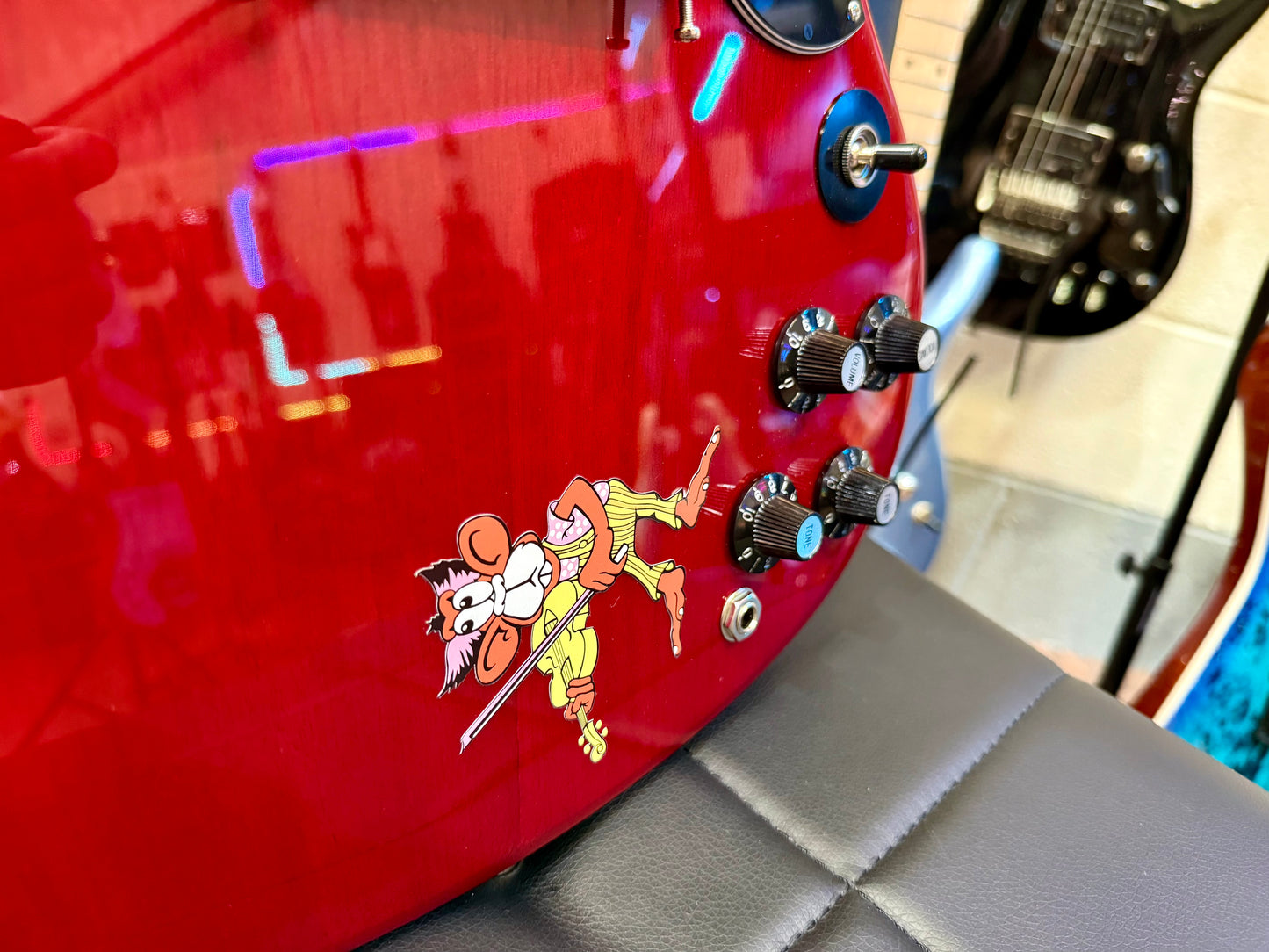 🔥MINT 2022🔥 Epiphone Tony Iommi SG Special P90 ‘Monkey’ Signature + Hard Case!