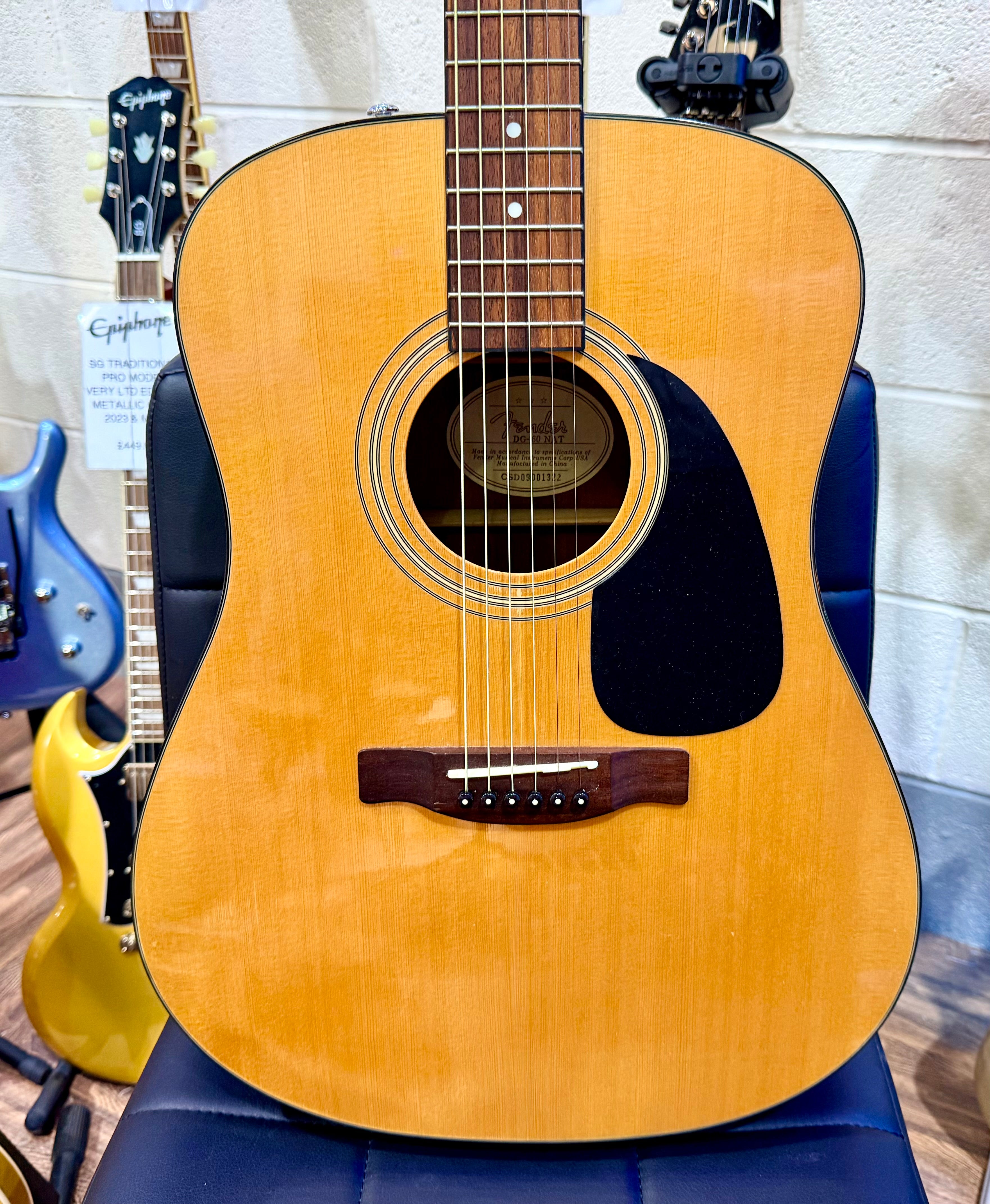 🌟PERFECT STARTER🌟 Fender CD-60 Dreadnought Acoustic Guitar~ Natural Gloss!