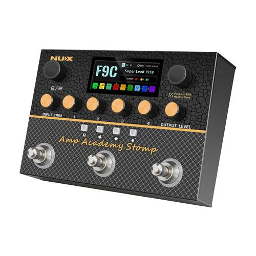 🔥NEW🔥 NUX Amp Academy Stomp Guitar Multi-Effects Amp Modeller Processor Pedal!