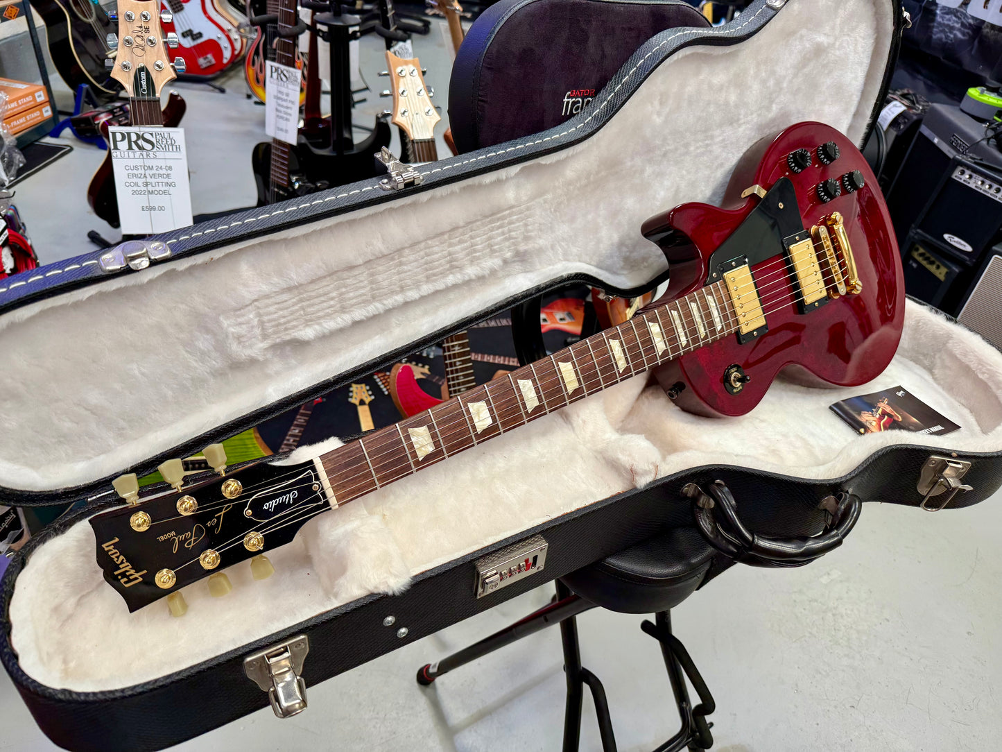 🌟2007 USA🌟 Gibson Les Paul Studio~ Wine Red~ Gold Hardware~ Hard Case~STUNNING