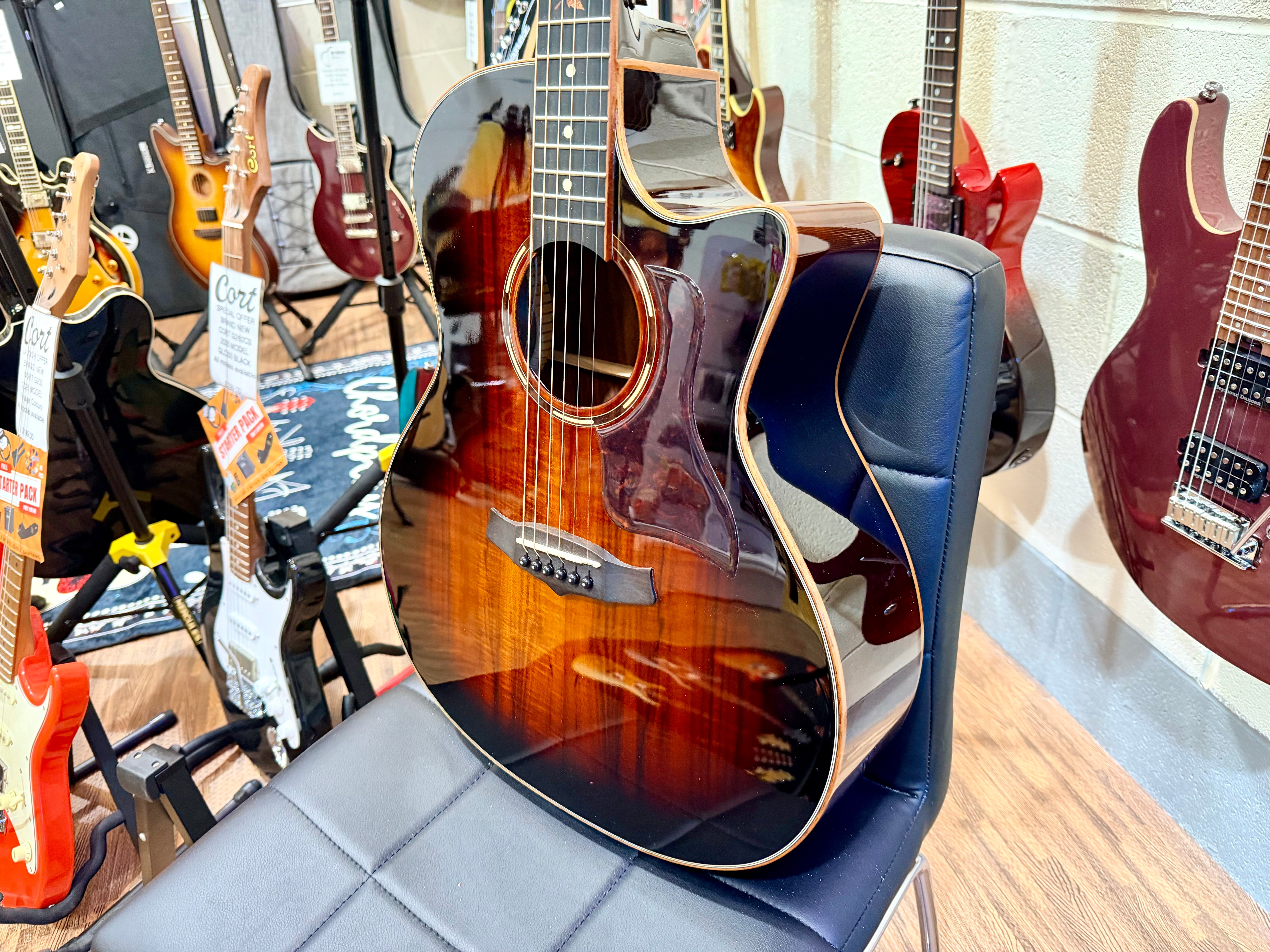 🪵2024🪵 Tanglewood TWX6CEK Winterleaf~ Grand Auditorium Electro ~ Koa Exotic!