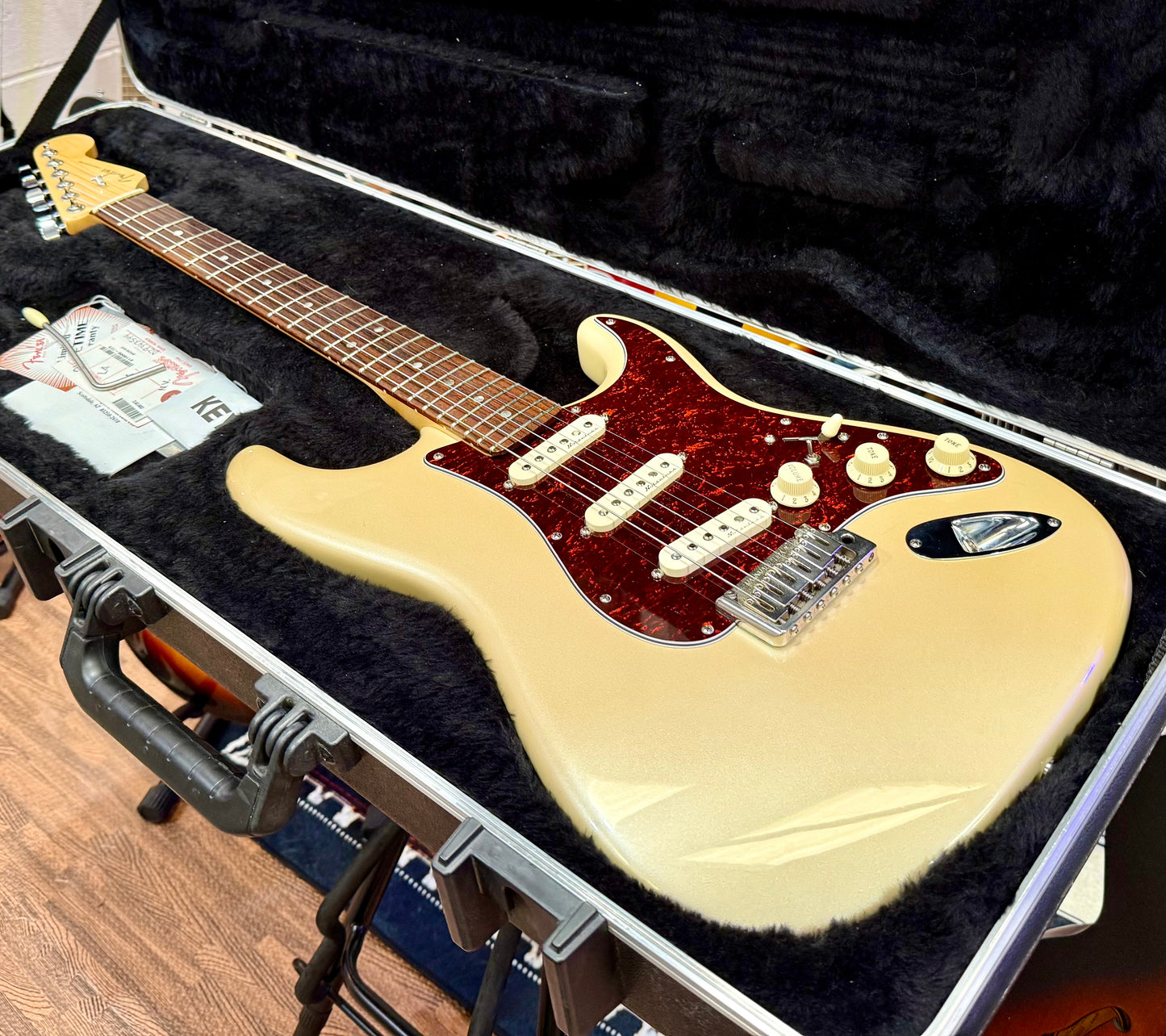 🌟2010🌟 Fender American Deluxe Stratocaster~ Olympic Pearl~ Noiseless~ Gilmour!