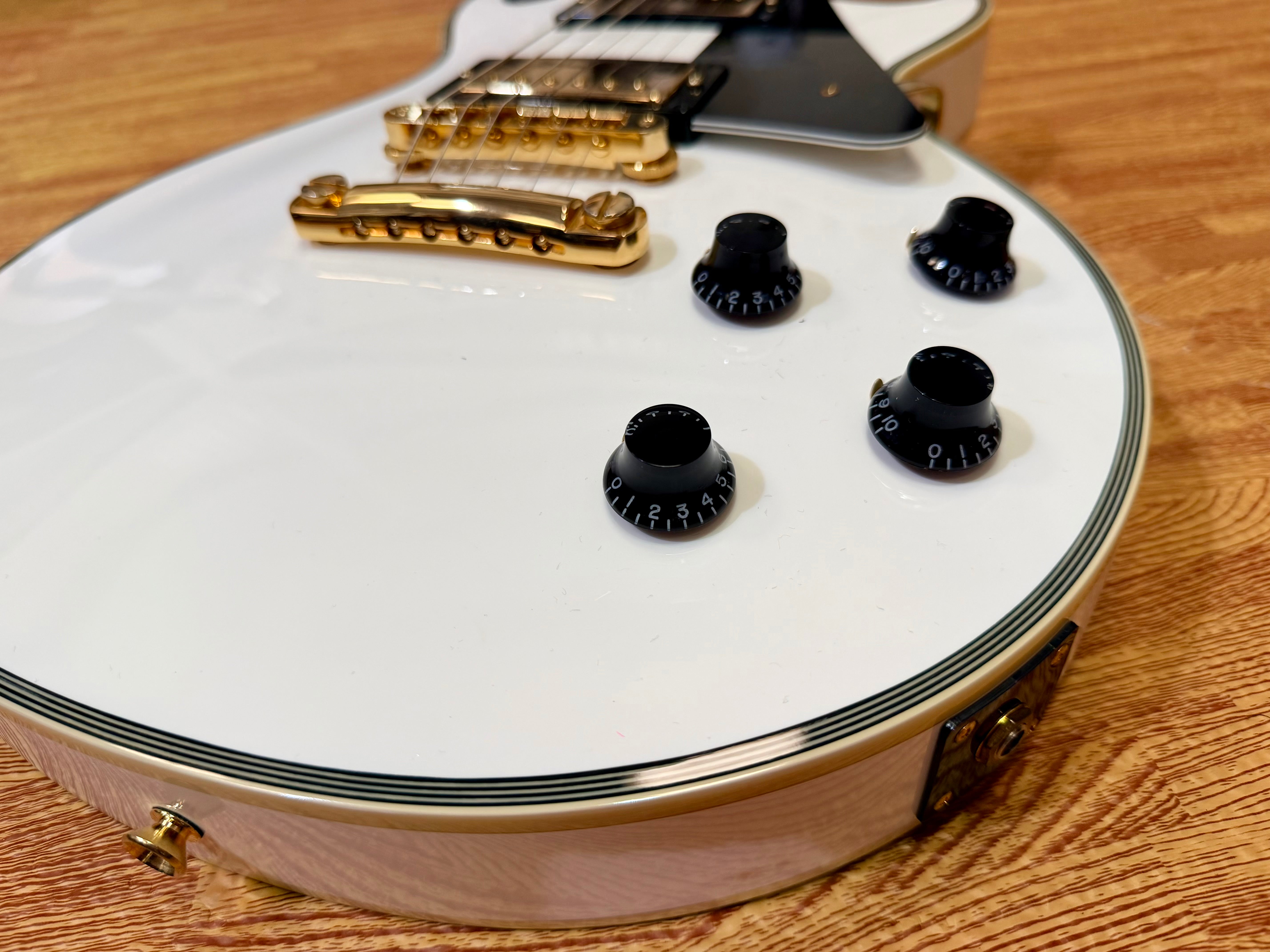 ✨2013✨ Burny SRLC-55 Les Paul Custom~ Alpine White~ Japanese Domestic Import!