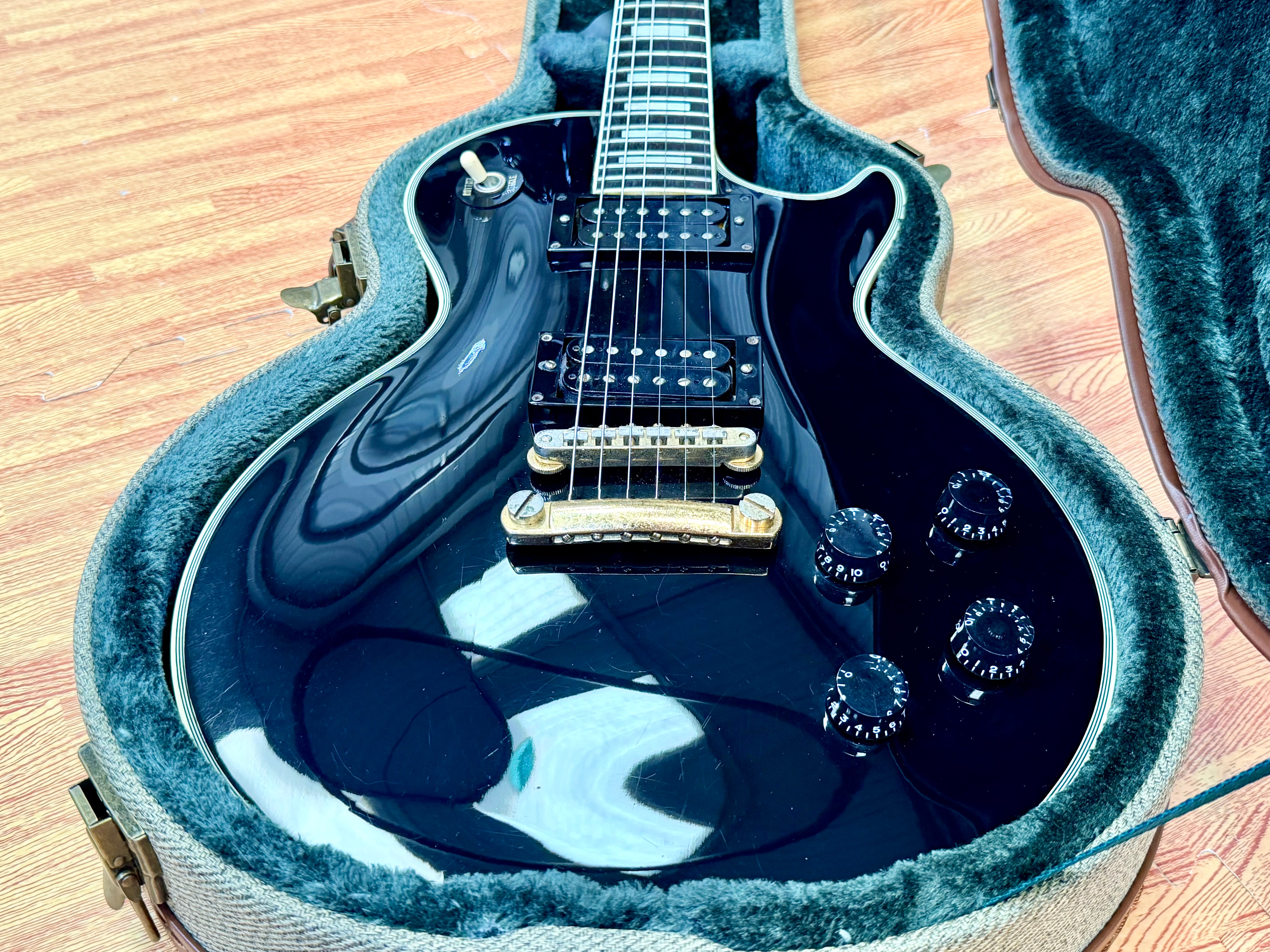 🇯🇵 1982 🇯🇵 Greco EGC68-50 Mint Collection Les Paul Custom~ Ebony~ Japan Import