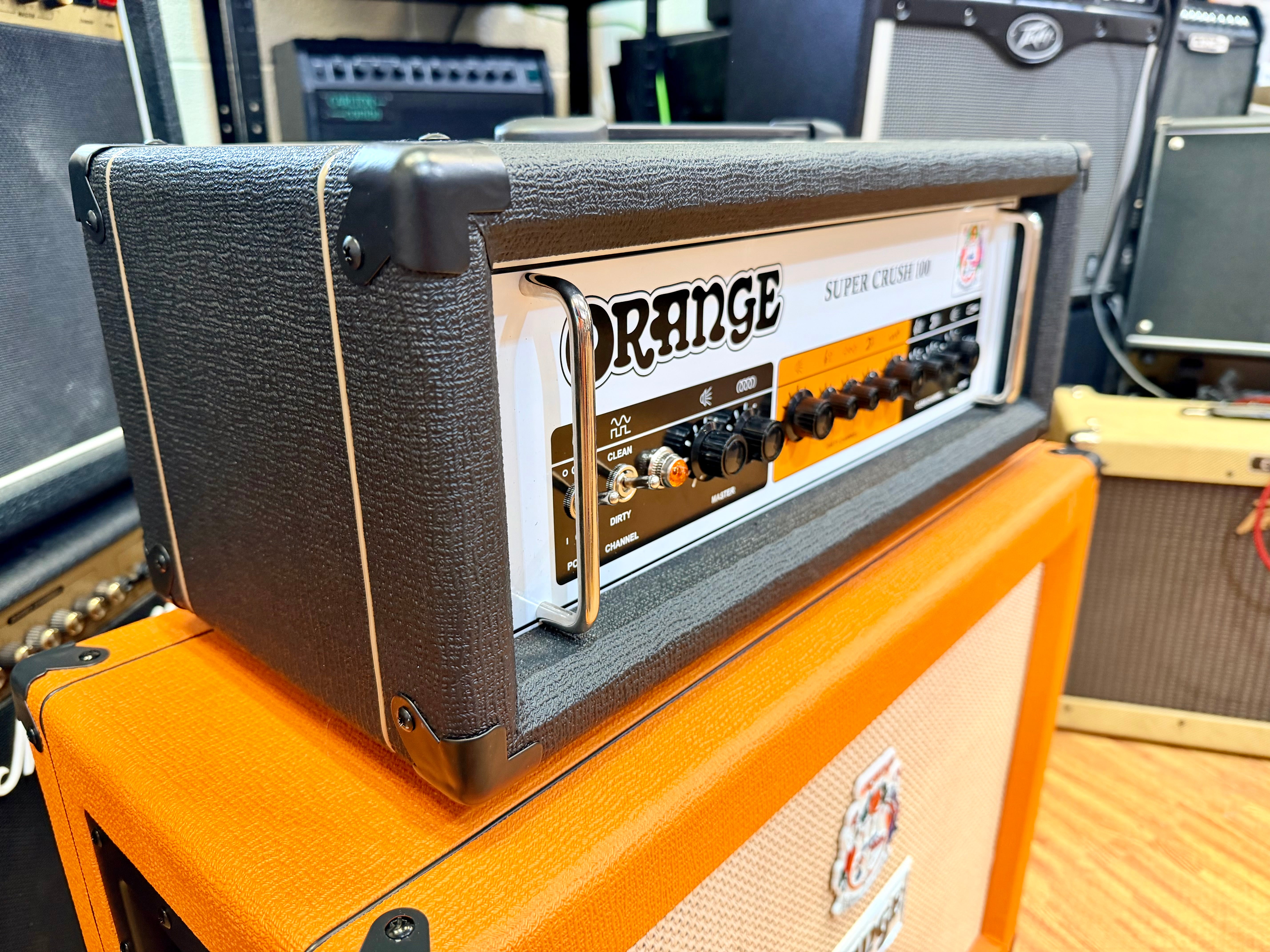 ๐DEAL๐ Orange Super Crush 100 Head + PPC212 2x12 Cab~ Guitar Amp Stack~ MINT!
