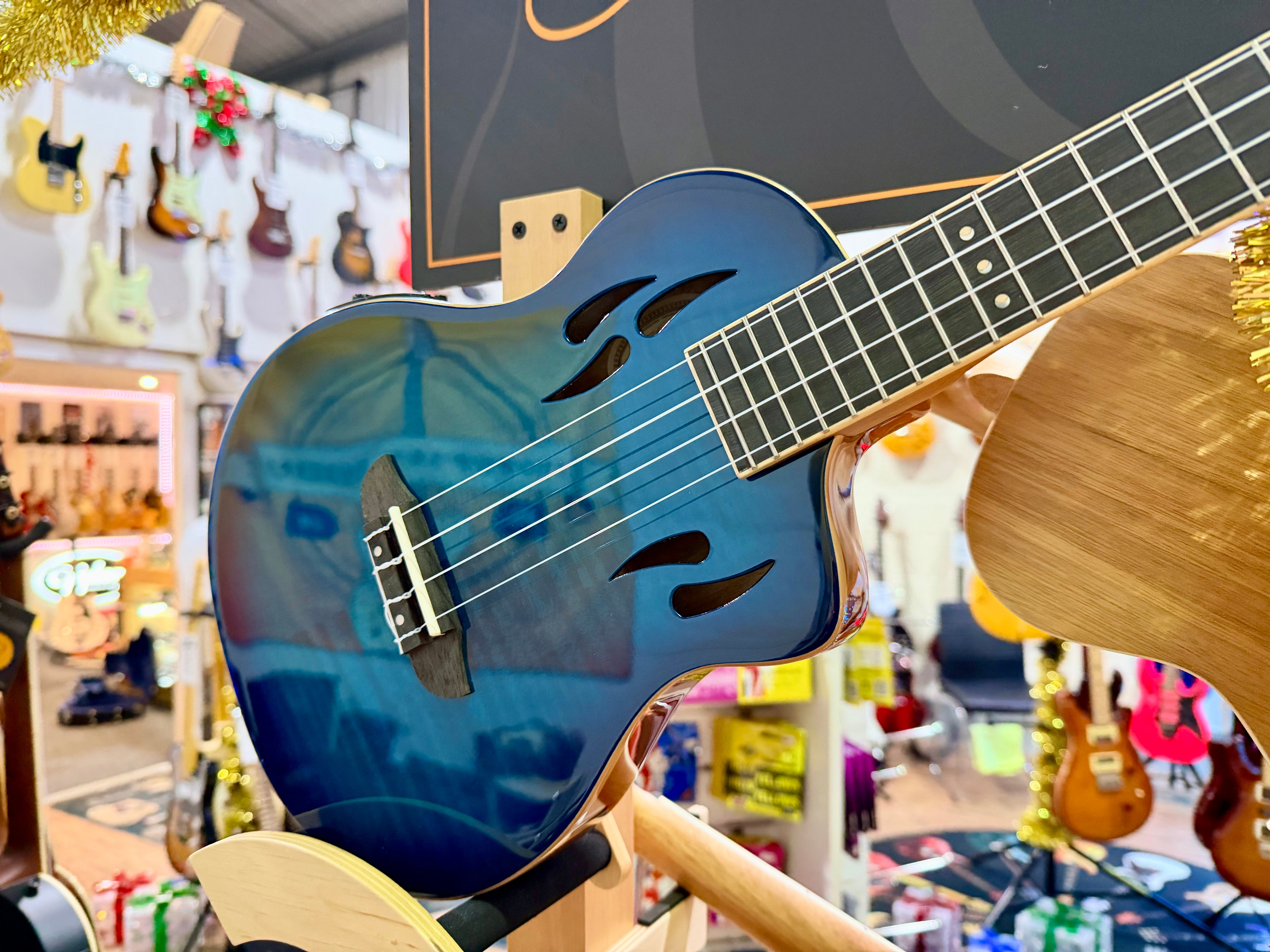 🔥NEW 2025🔥 Ortega Tourplayer Ukelele RTPX-U-FMA~Electric Uke~ Tenor Size + Bag