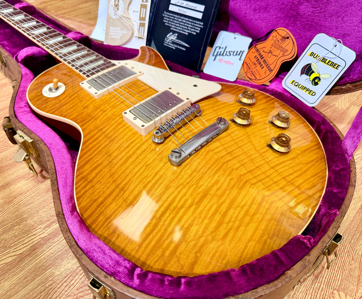 2012 Gibson Custom Shop 1959 Les Paul Standard R9 VOS~ Honey Burst~ Case & COA