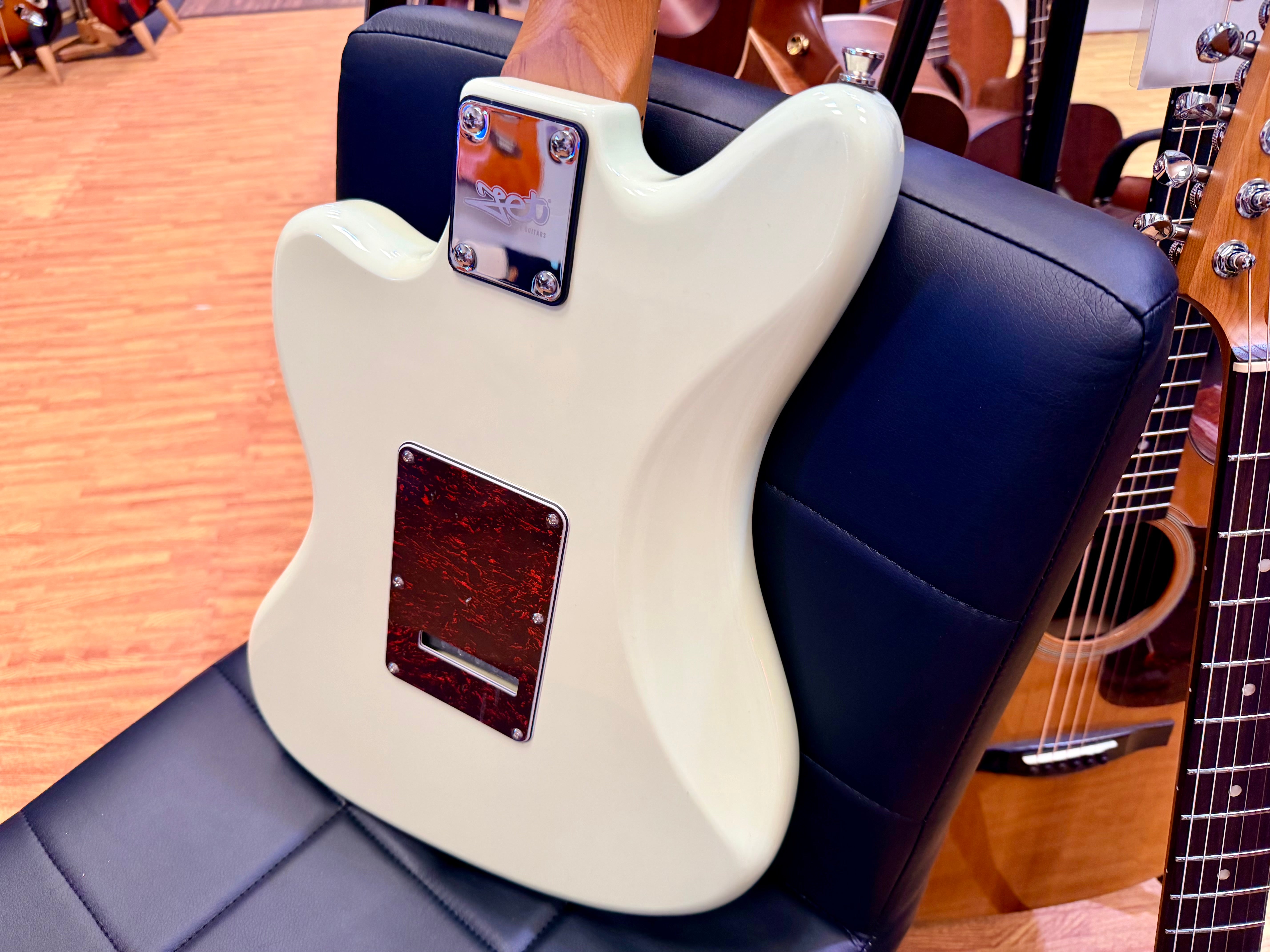 ⚡️NEW⚡️ JET JJ-300 P90 Olympic White Electric Guitar~ Roasted Maple Offset~ 2026