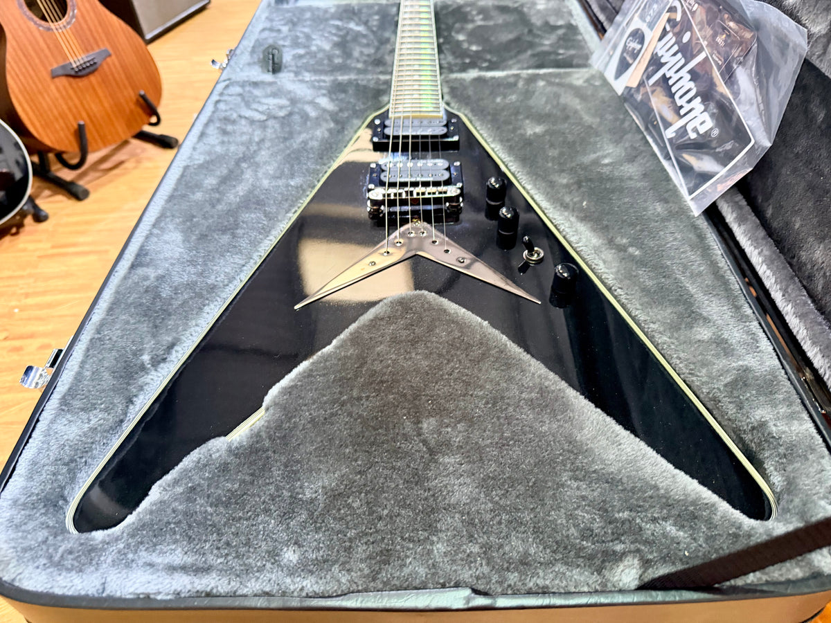Epiphone Dave Mustaine Flying V Custom Black Metallic~ Seymour Duncan Signature