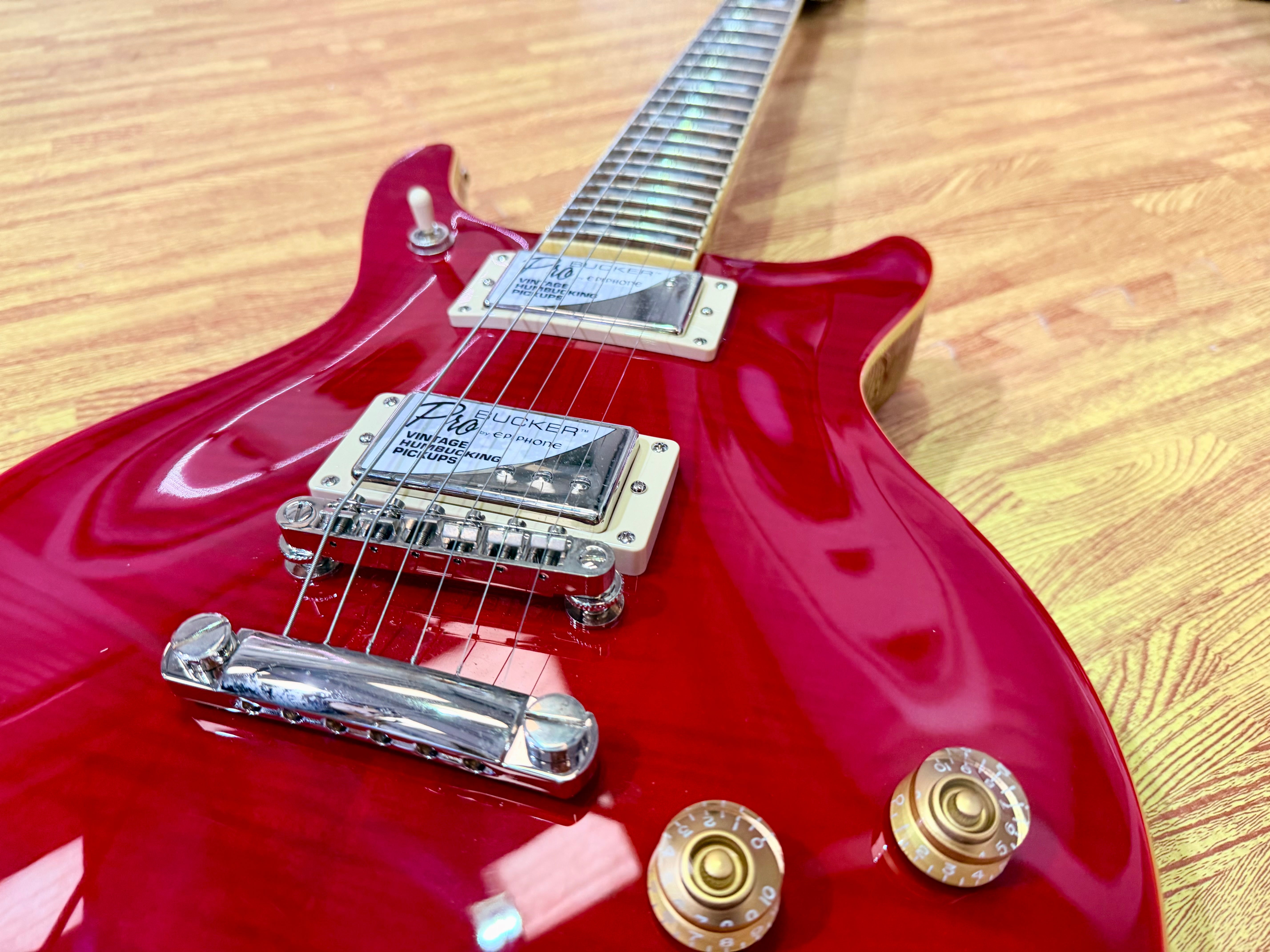 π2019π Epiphone DC PRO Black Cherry Electric Guitar~ Ex-Demo~ Mint!