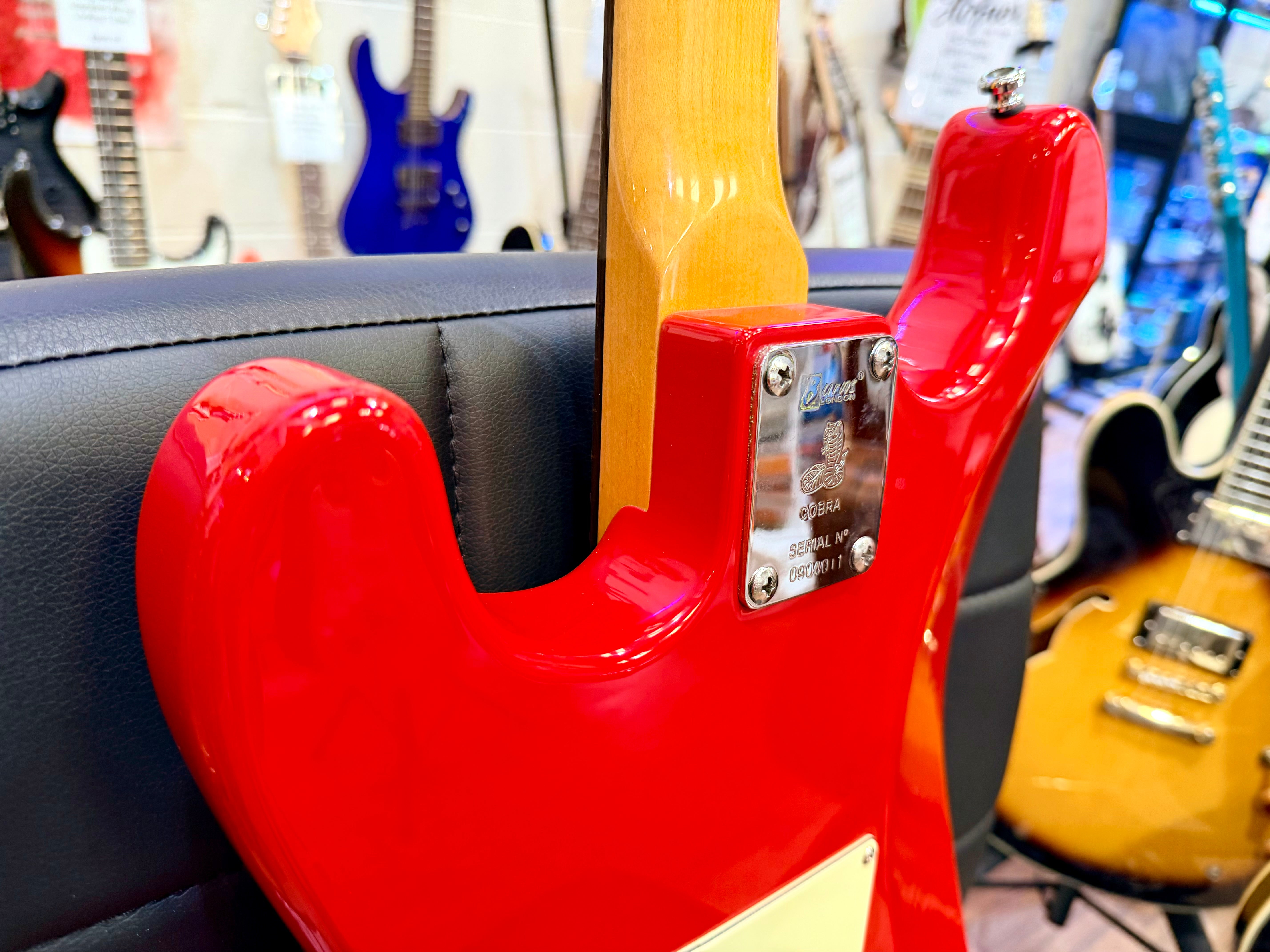 ⚡️2009⚡️ Burns London Cobra Electric Guitar~ Guards Red~ Tri-Sonic Pickups!
