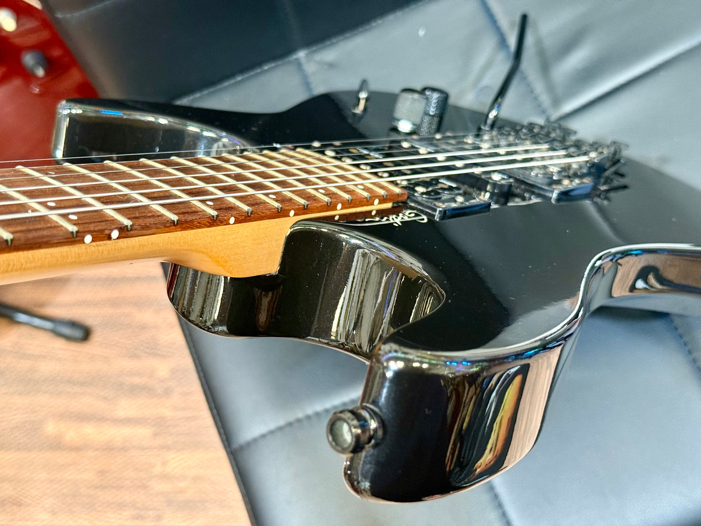 🔥VERY RARE🔥 Godin Freeway Floyd Superstrat Electric Guitar~ Black Pearl~ Case!