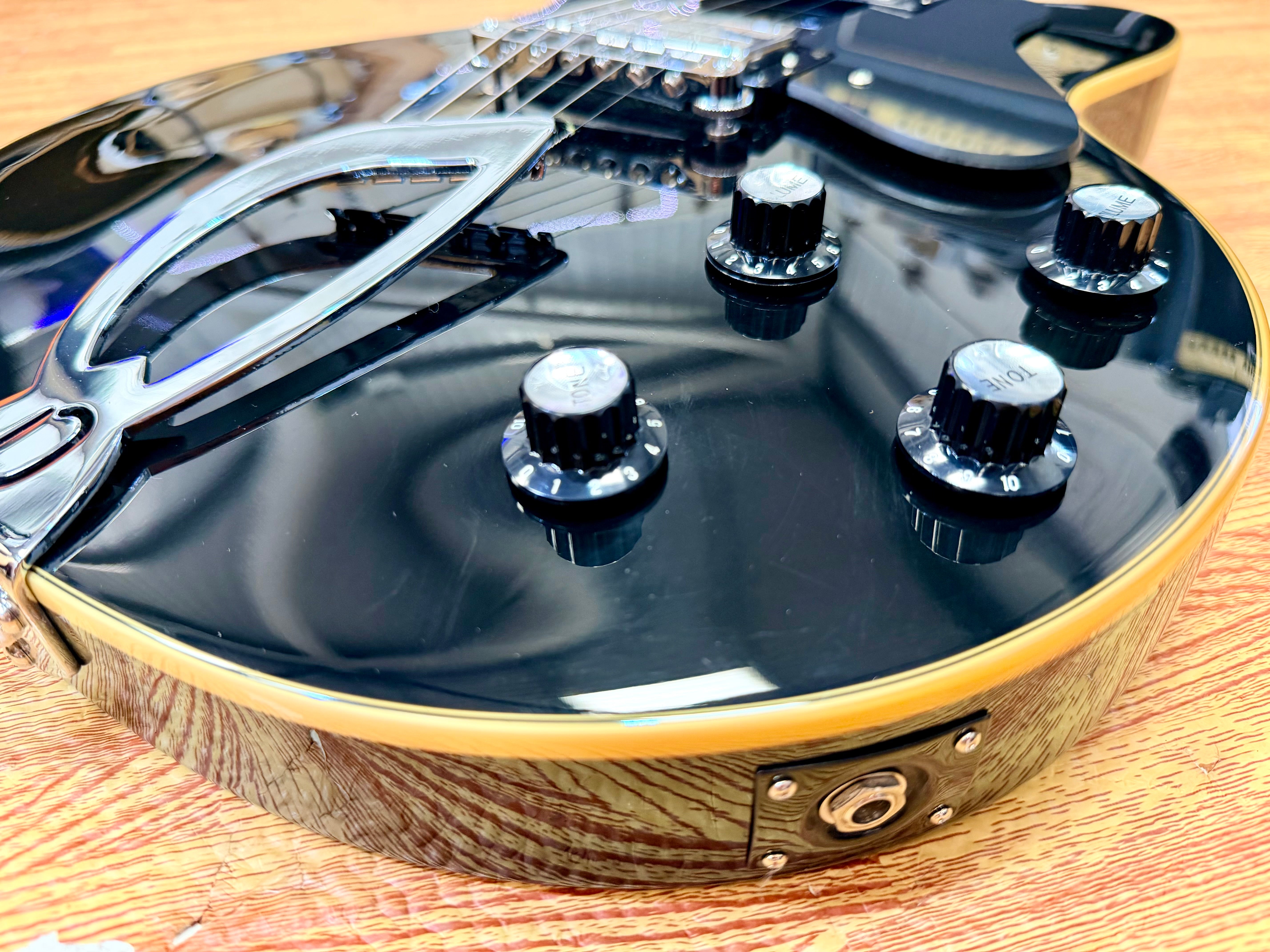 🔥2008🔥 DeArmond M-75 by Guild~ Gloss Black~ Korean Made With USA 2K Pickups!