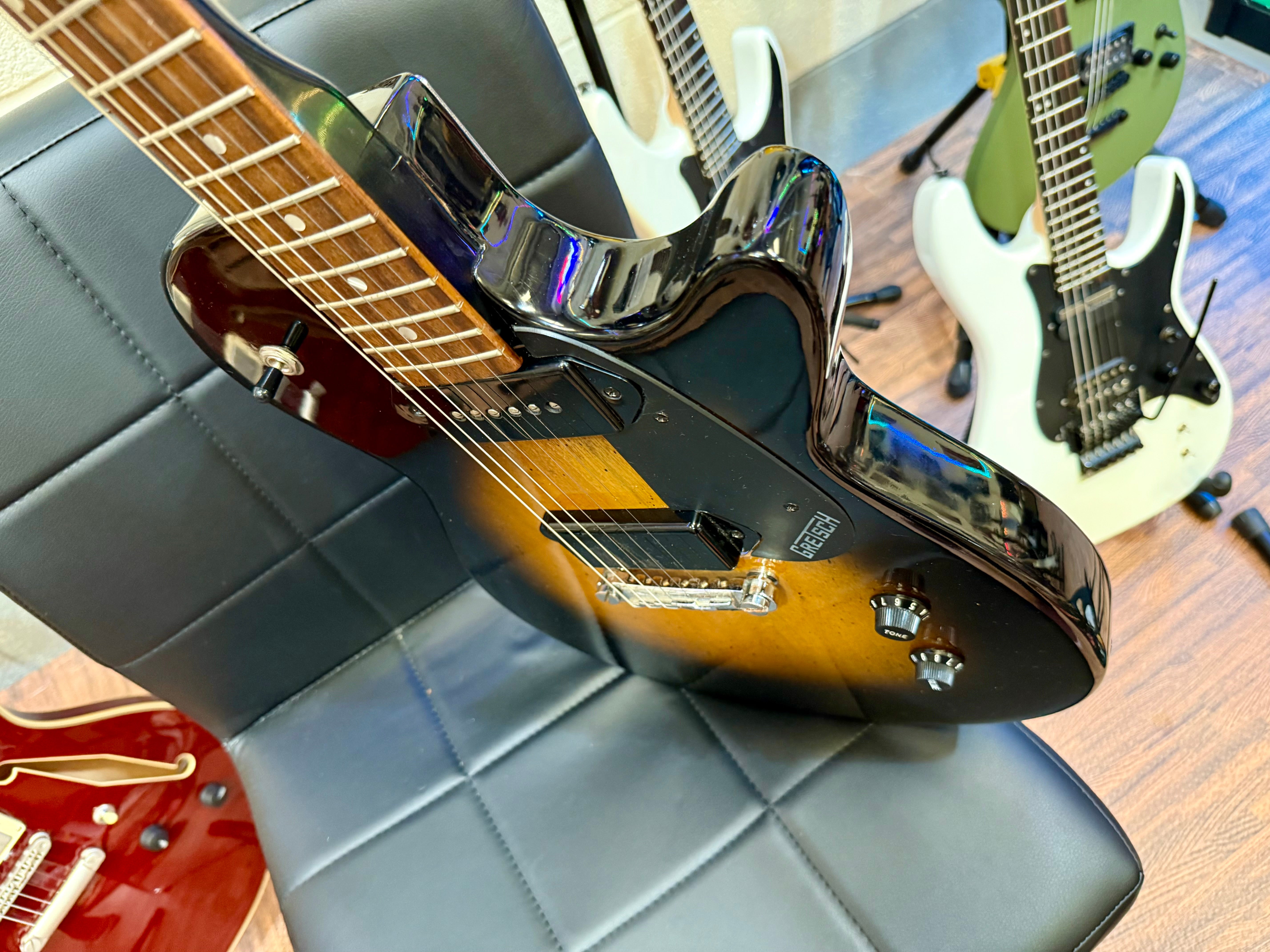 🎸 Gretsch Electromatic G5220 Junior Jet~Tobacco Sunburst~Seymour Duncan P’up 🎸