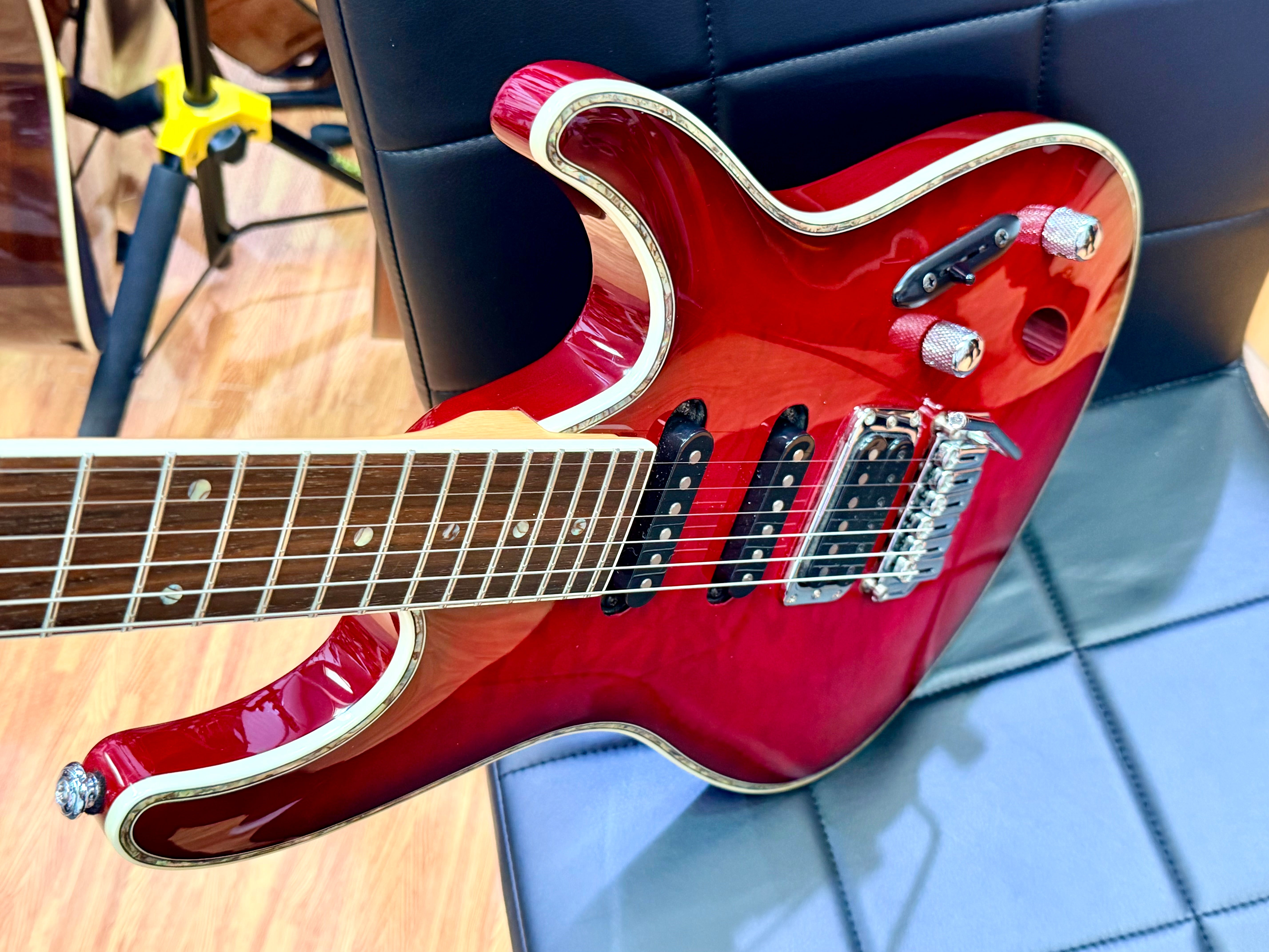⚡️2020⚡️ Ibanez SA360QM SA Series Electric Guitar~ Transparent Red Burst~ HSS!