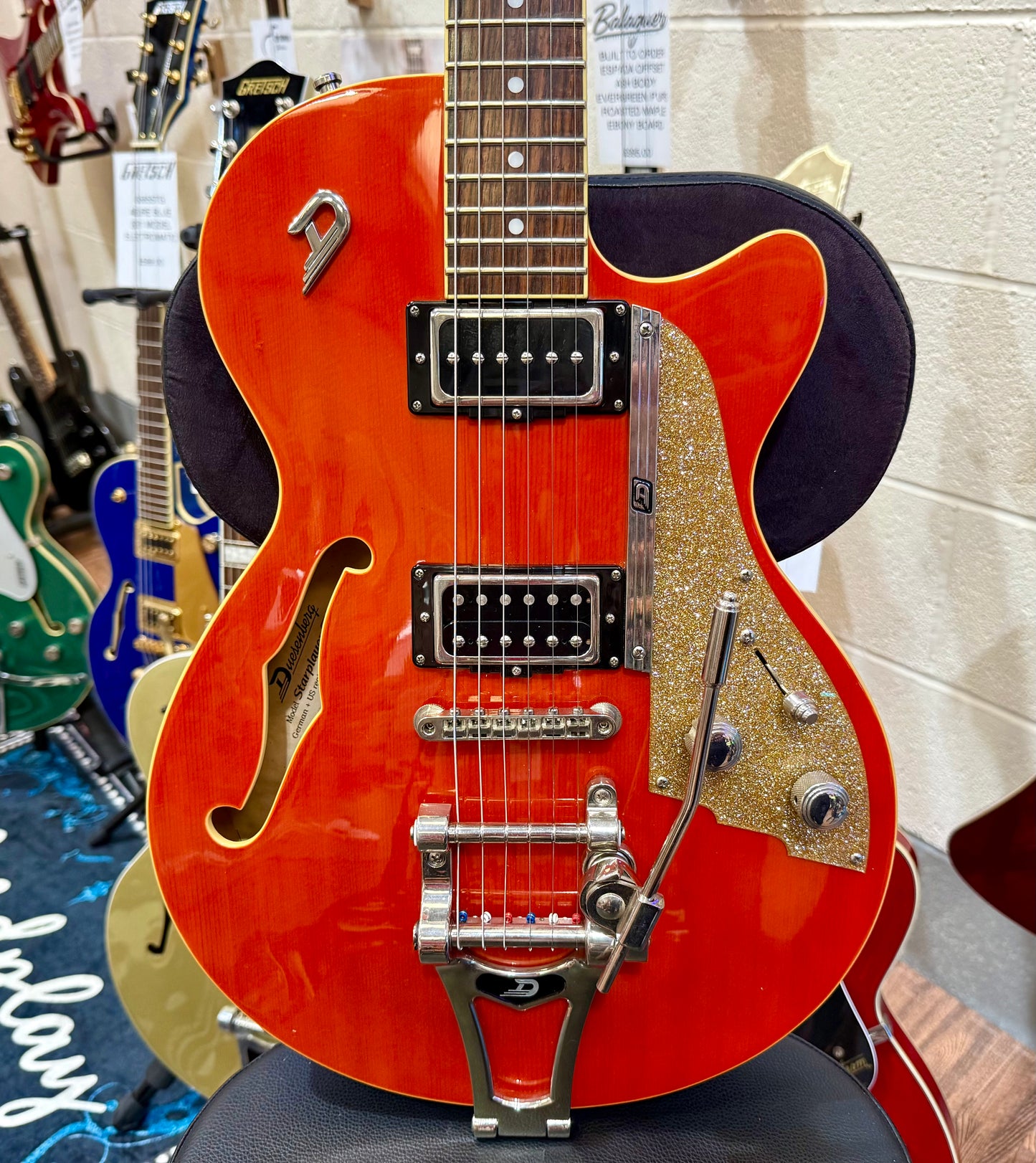 🔥2005🔥 Duesenberg Starplayer TV~ Vintage Orange Semi-Hollow~ Cherished + Case!