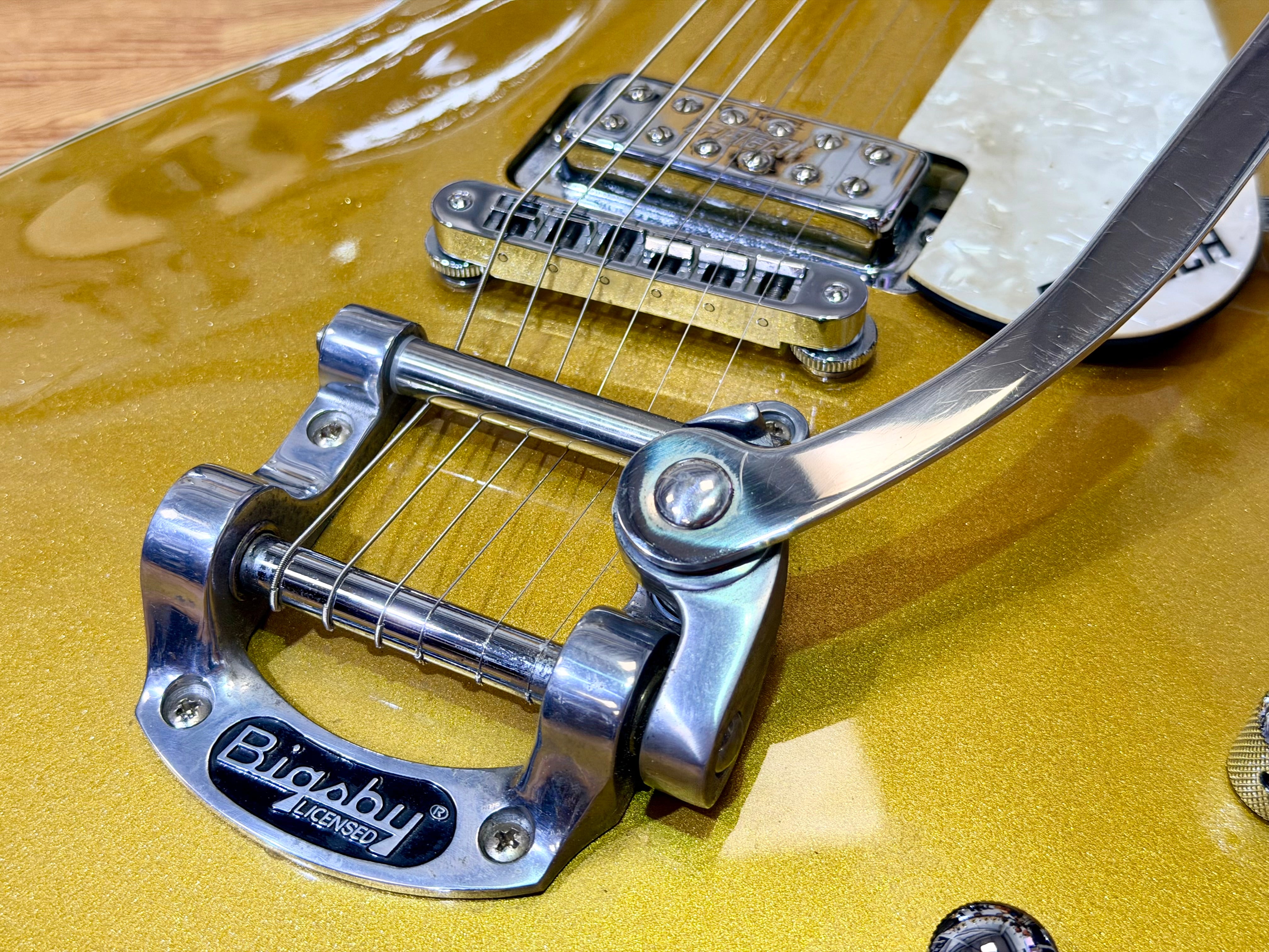 ✨2008✨ Gretsch G5235T Electromatic Pro Jet Bigsby~ Gold Sparkle Anniversary!