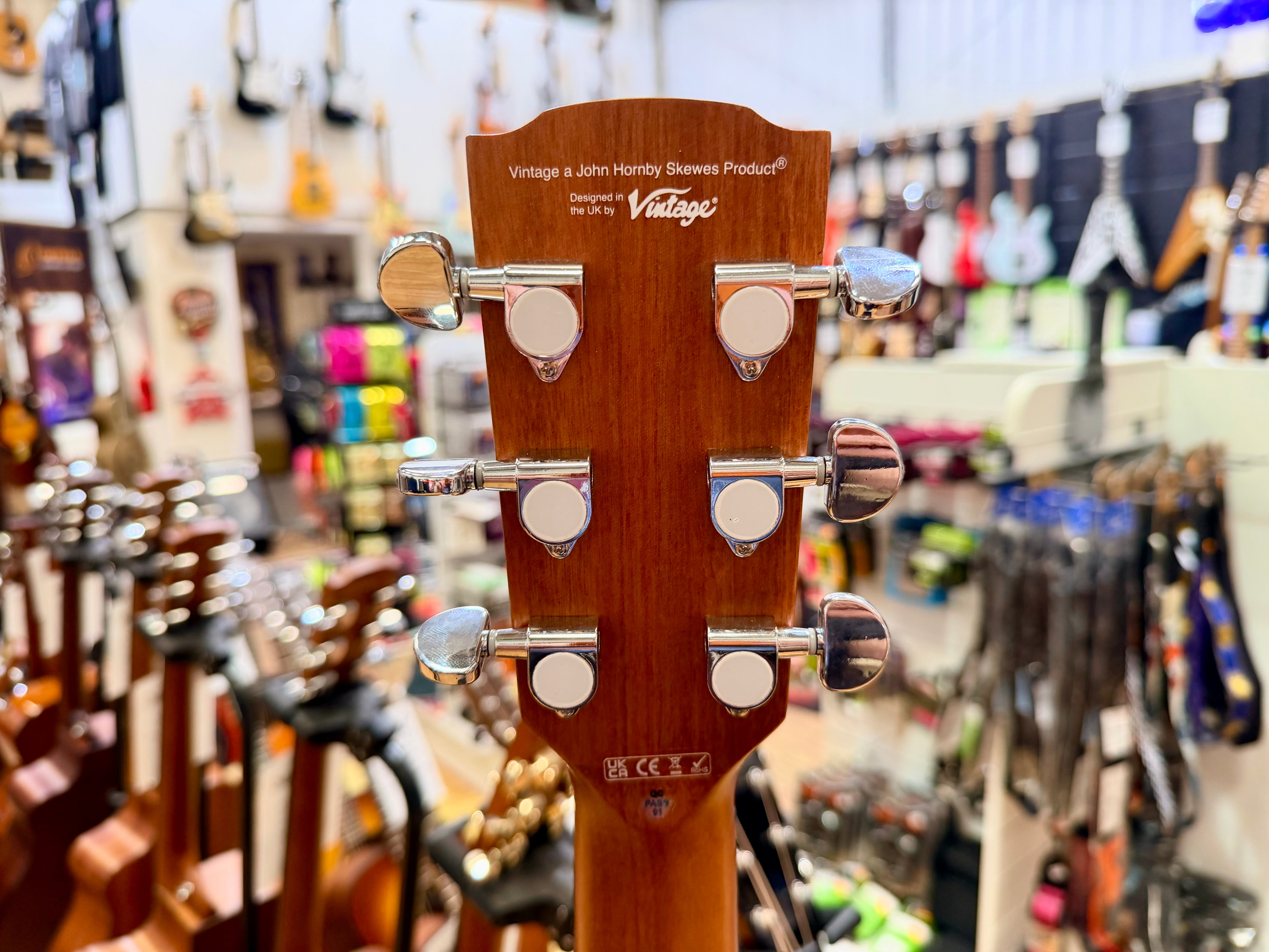 ✨NEW✨ Vintage Pacific Coast VEC300CA Electro-Acoustic Guitar~ Cappuccino Burst!