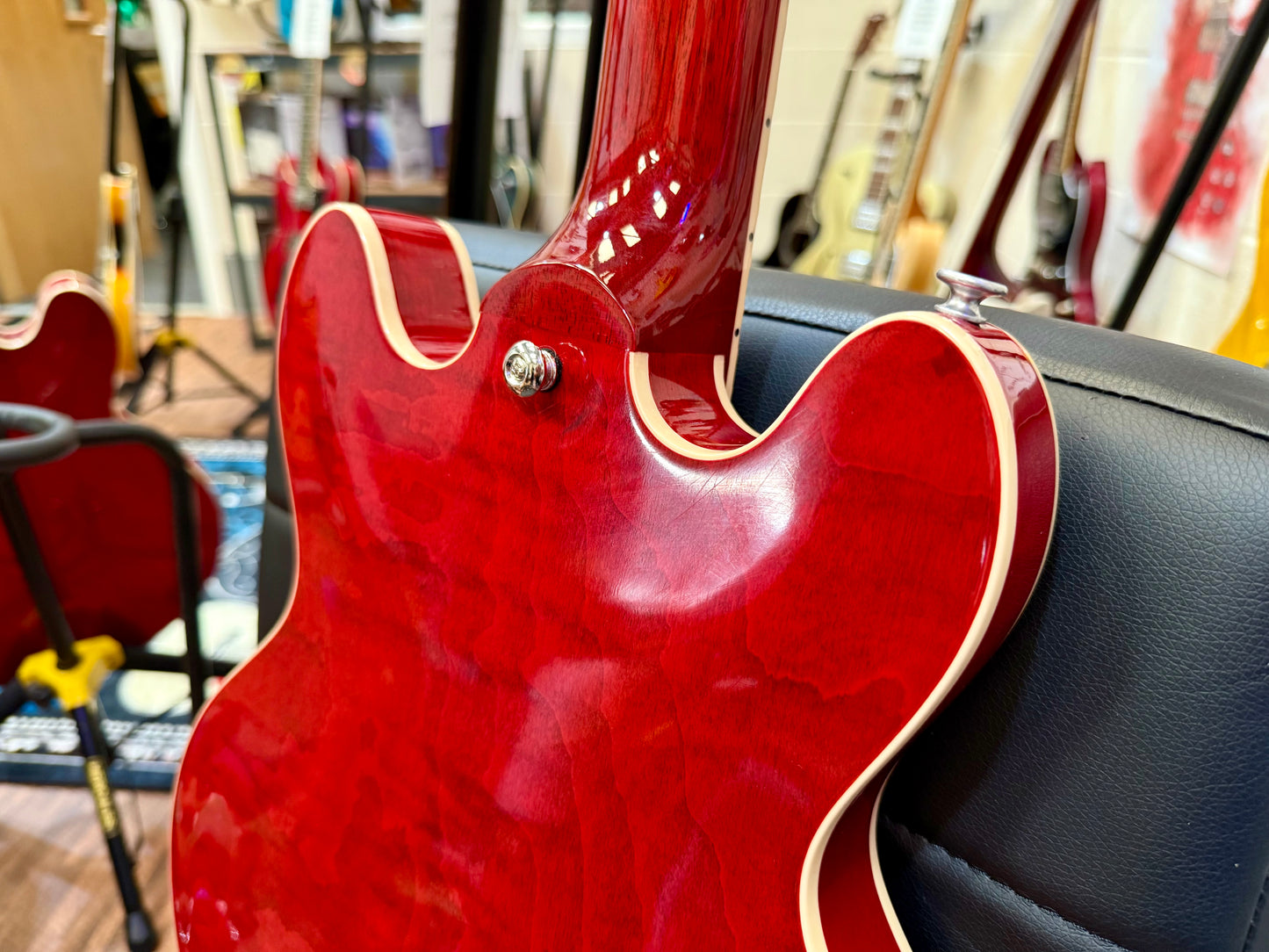 π2021 USA π Gibson ES-339 Figured Sixties Cherry~ Hollow-body~ Case & Candy!