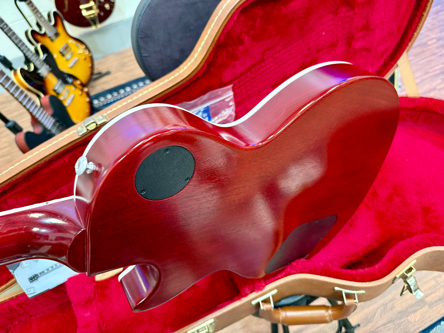 🌟2018🌟 Gibson USA Les Paul Classic Player Plus P90~ Satin Wine Red~ Case/Candy
