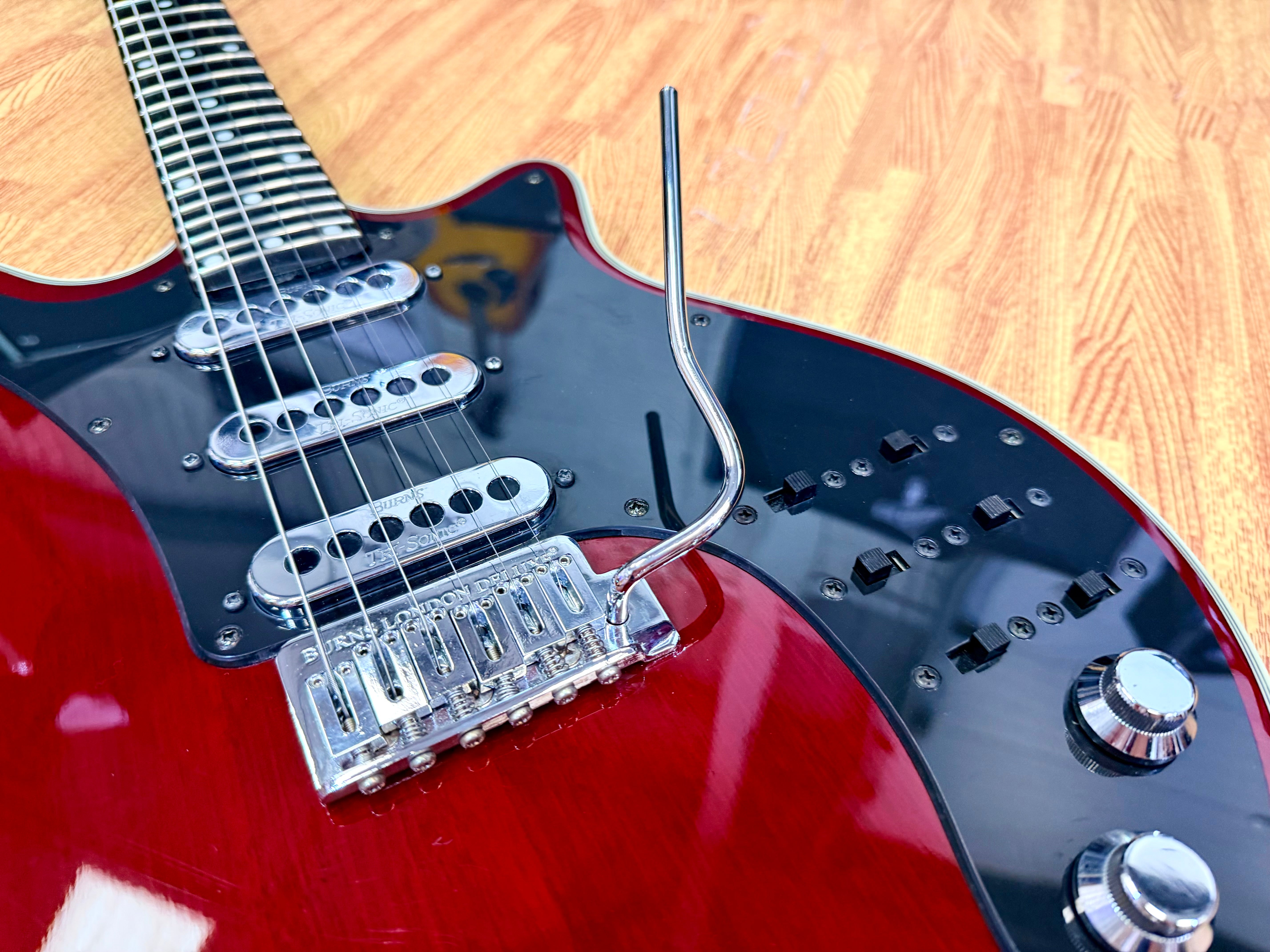 ⚡️2003⚡️ Burns London Brian May Signature Red Special~ Cherry Red Korean Made!