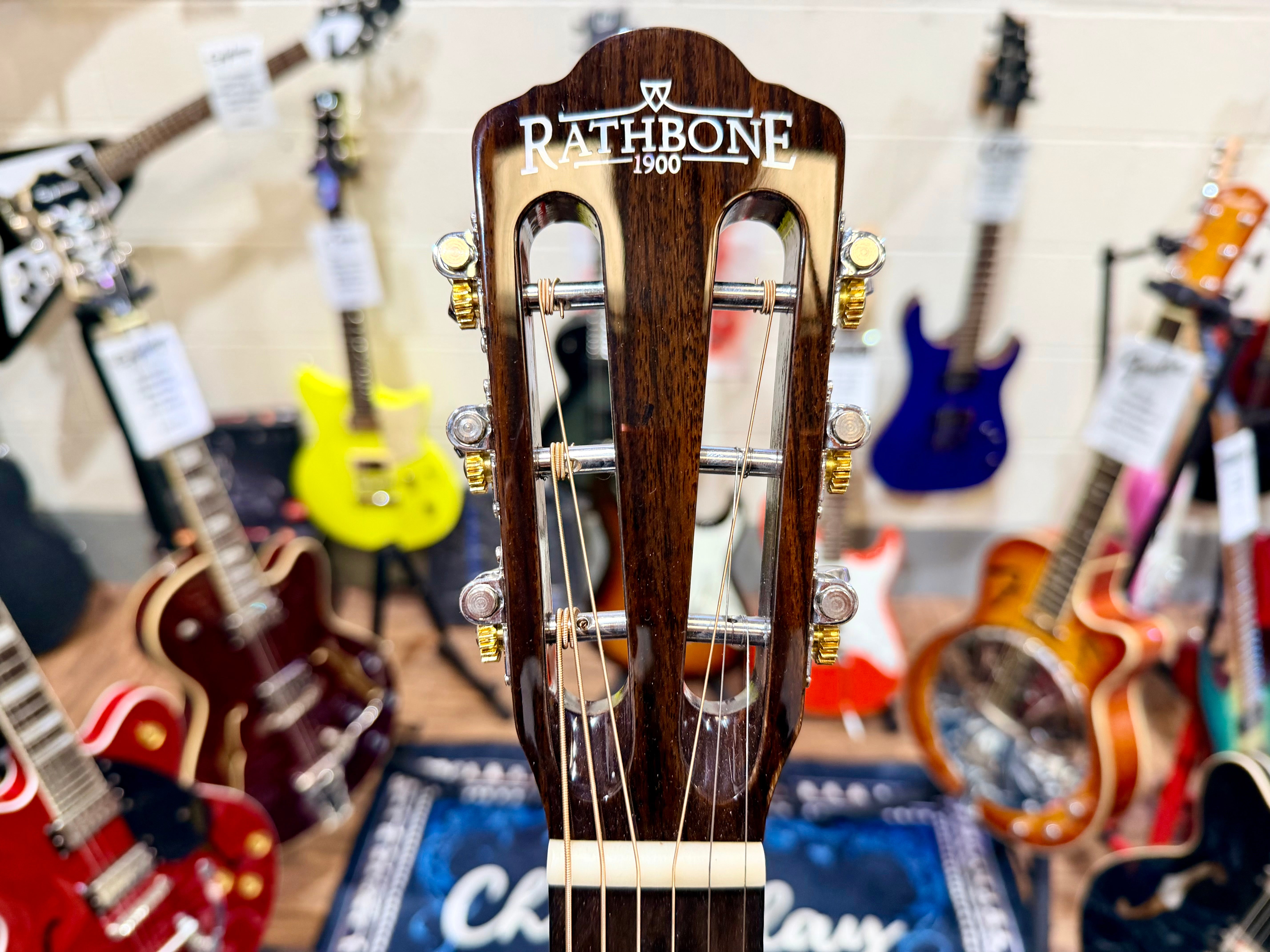 🌟MINT🌟 Rathbone R6M Solid Mahogany Top~ No 6 Series Acoustic Parlour Guitar!