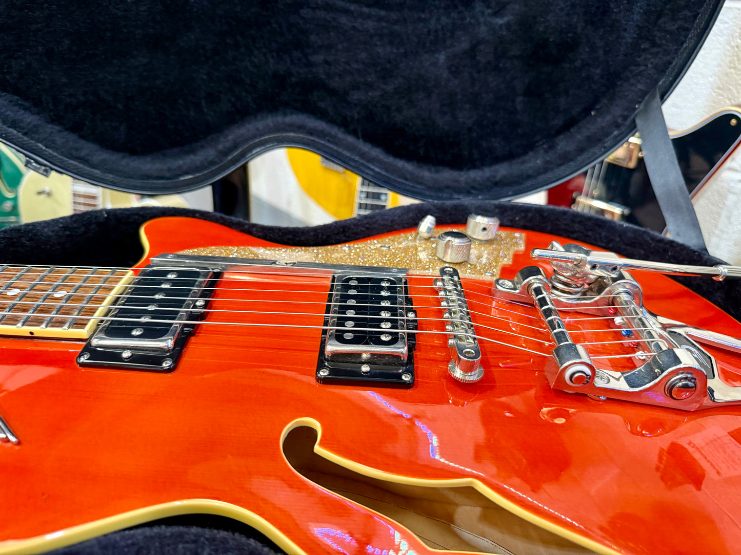 🔥2005🔥 Duesenberg Starplayer TV~ Vintage Orange Semi-Hollow~ Cherished + Case!