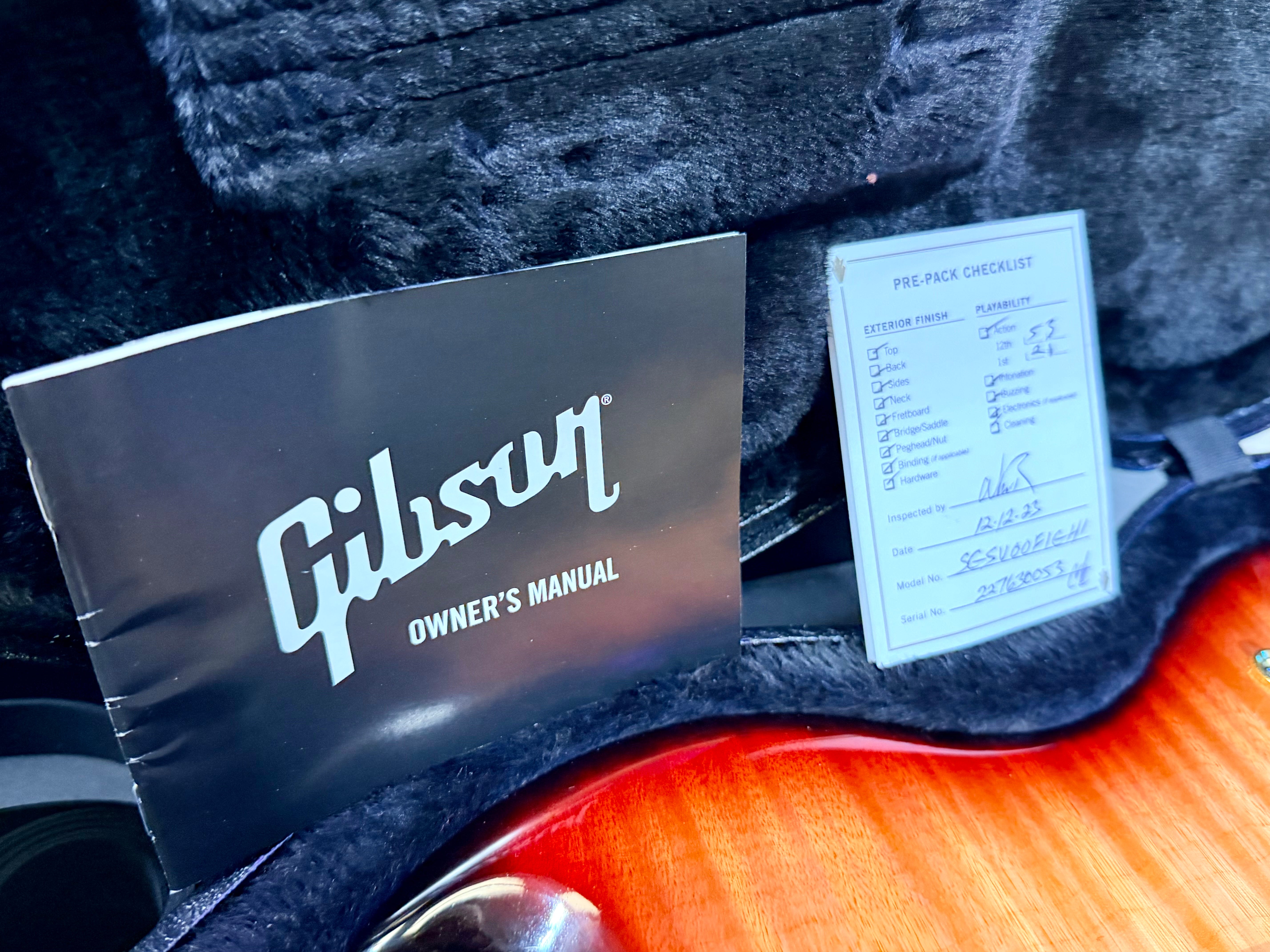 🔥MINT🔥 Gibson SG Supreme In Fireburst~ AAA Figured Top~ Gold Hardware 2023 USA!