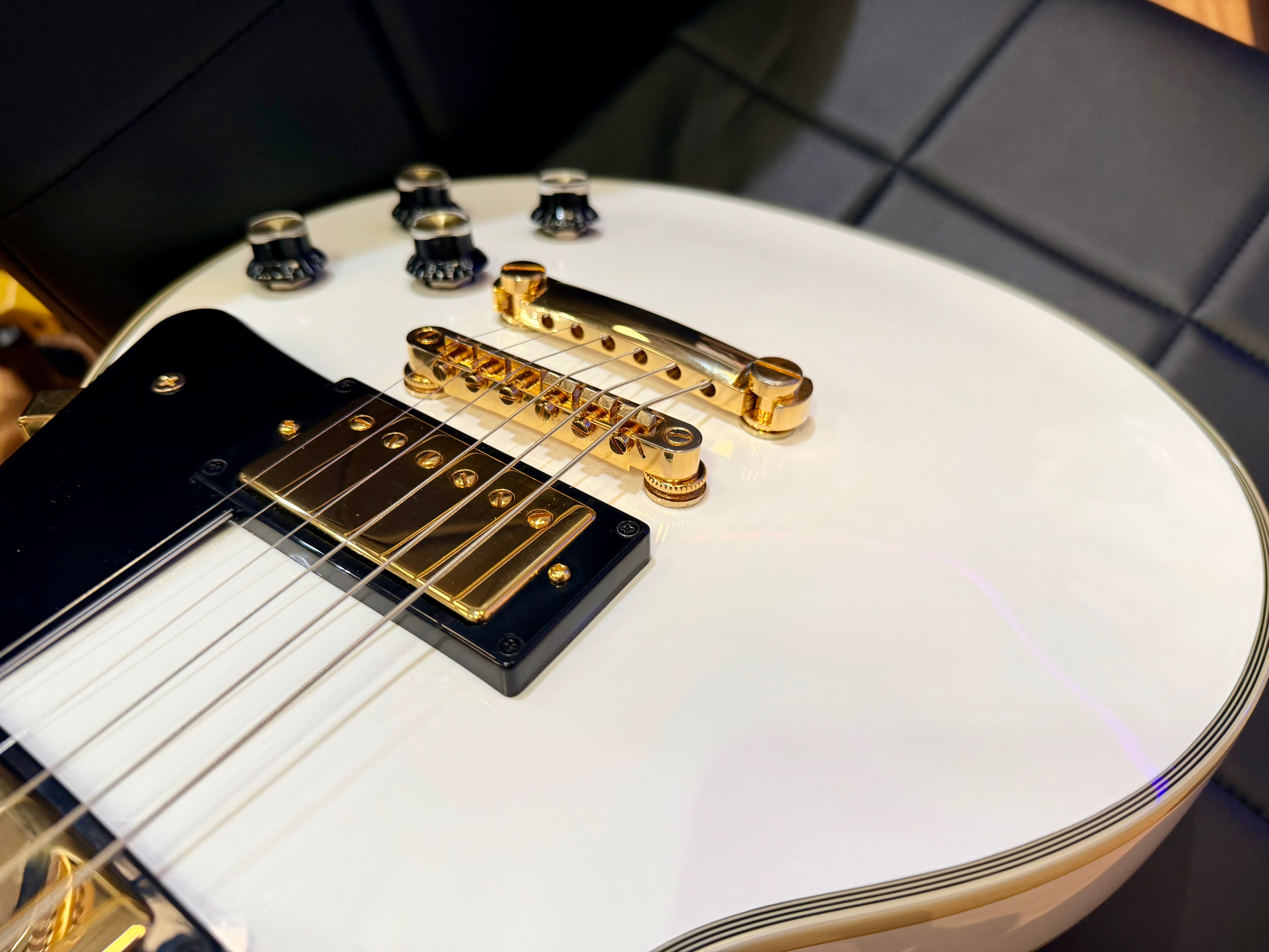🔥2024🔥 Epiphone Inspired By Gibson Custom Les Paul~ Alpine White~ USA Pickups!