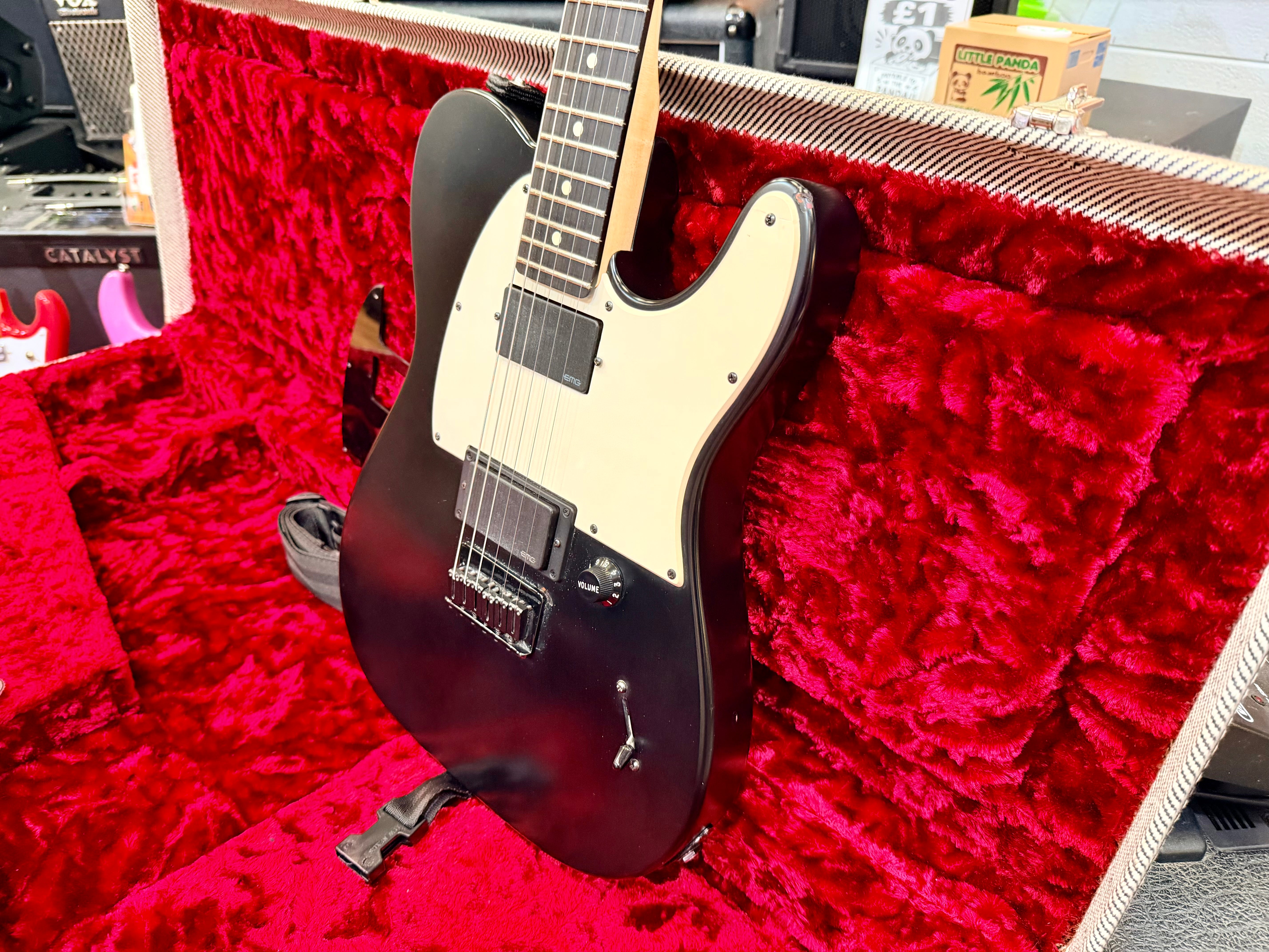 🔥 Fender Jim Root Telecaster~ Black Ebony~ EMG 81/60~ 2021 Neck & 2015 Body 🔥