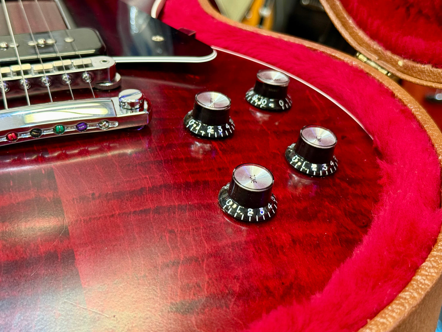 🌟2018🌟 Gibson USA Les Paul Classic Player Plus P90~ Satin Wine Red~ Case/Candy
