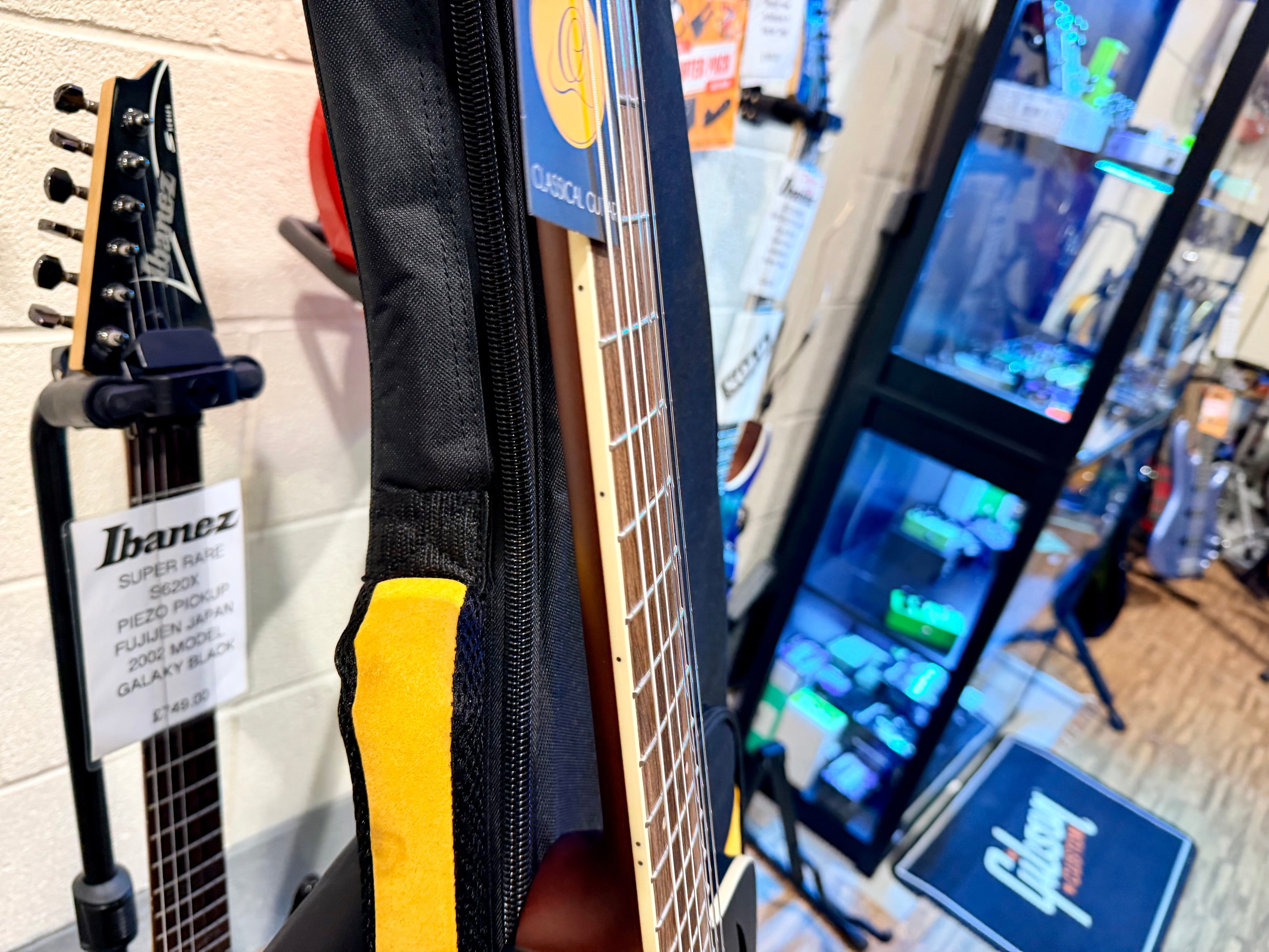 🔥NEW🔥 Ortega TourPlayer Electro-Acoustic Classical Guitar~ Nylon Thin~ Black!