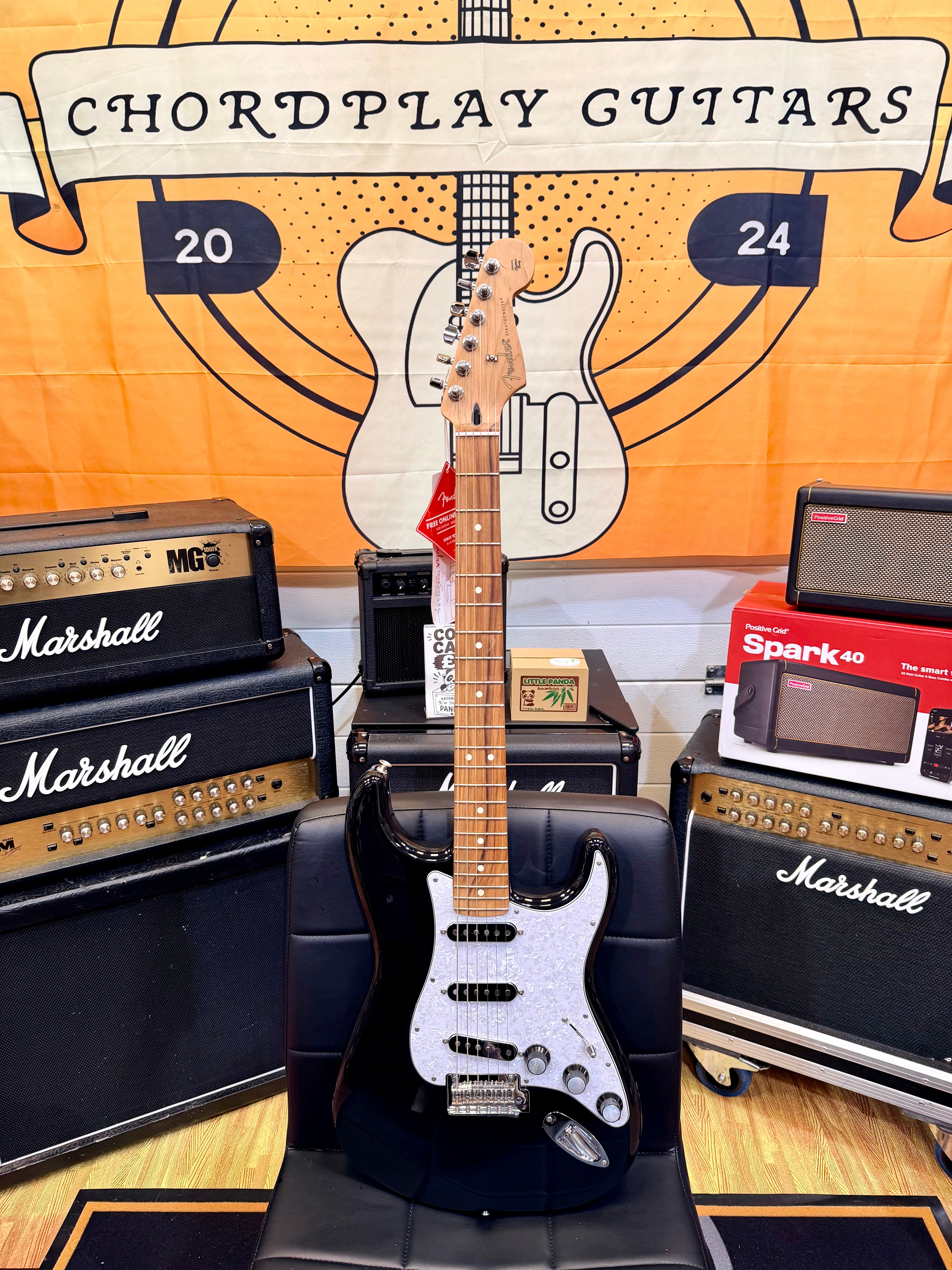 ✨2023✨ Fender Ltd Ed Roasted Player Stratocaster~ Black + Custom Shop Pickups!