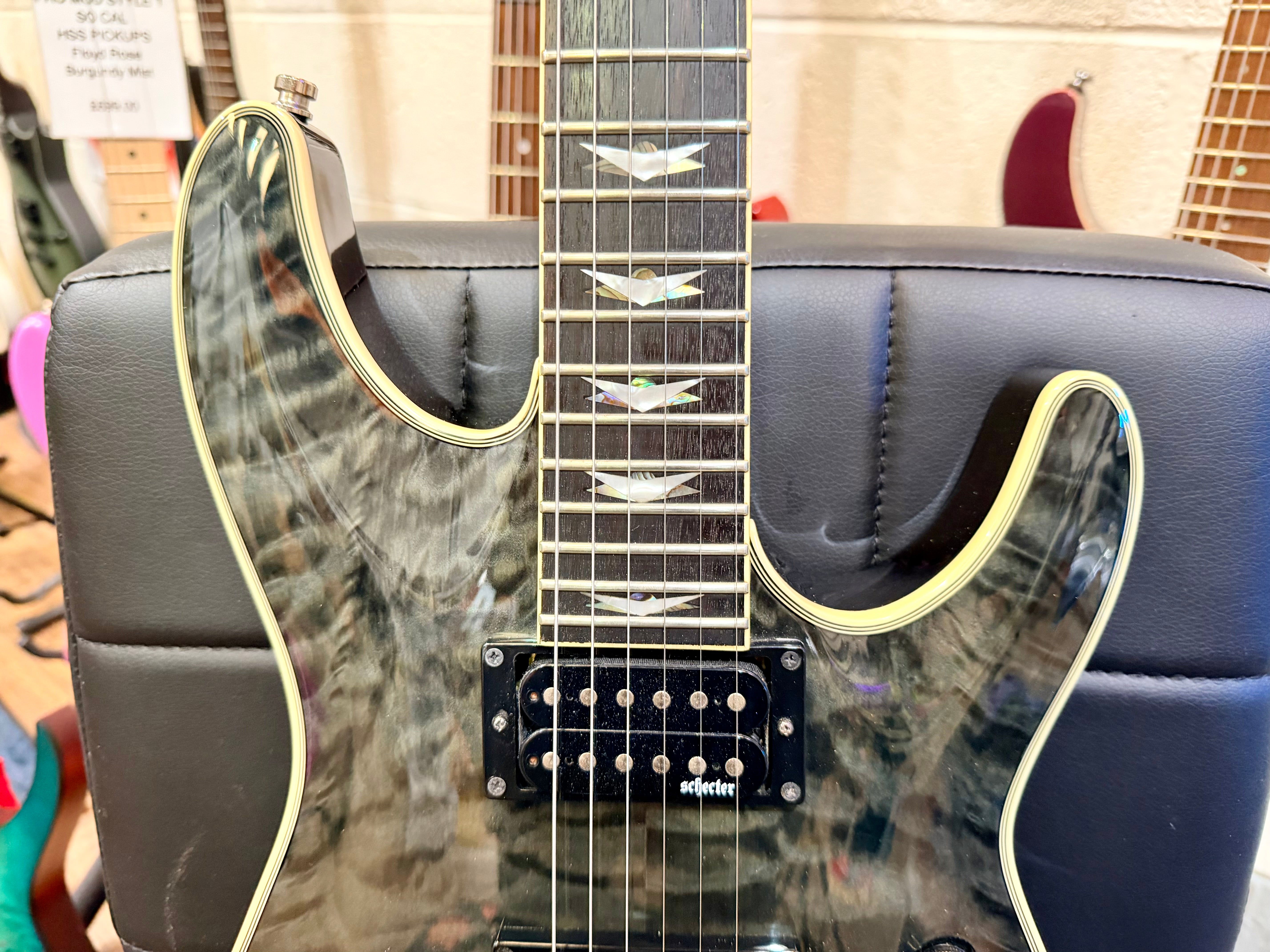 🔥MINT🔥 Schecter Omen Extreme 6 Electric Guitar~ See Thru Black~ Diamond~ 2020!