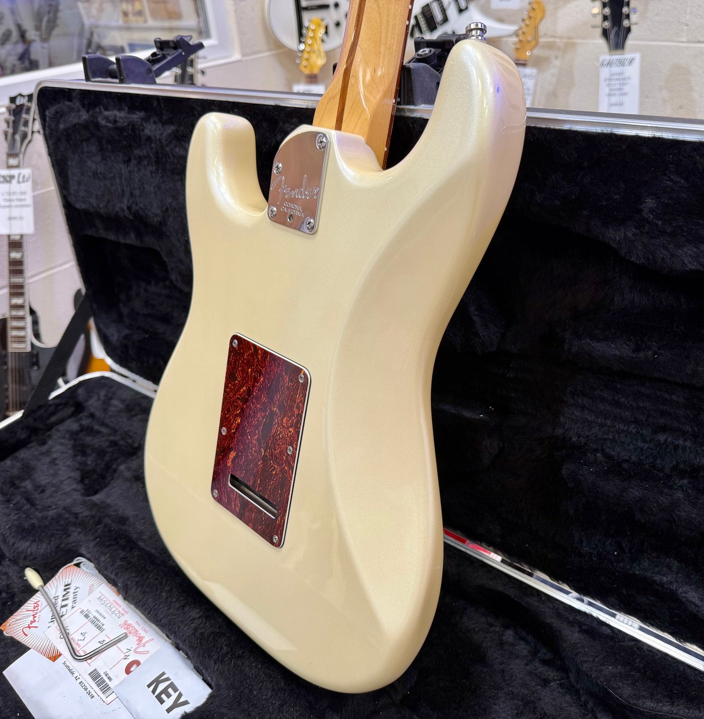 🌟2010🌟 Fender American Deluxe Stratocaster~ Olympic Pearl~ Noiseless~ Gilmour!