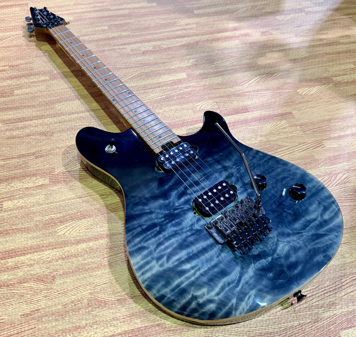 2022 EVH Wolfgang Standard QM~ Quilted Black Fade~ Baked Maple Neck~ Floyd Rose