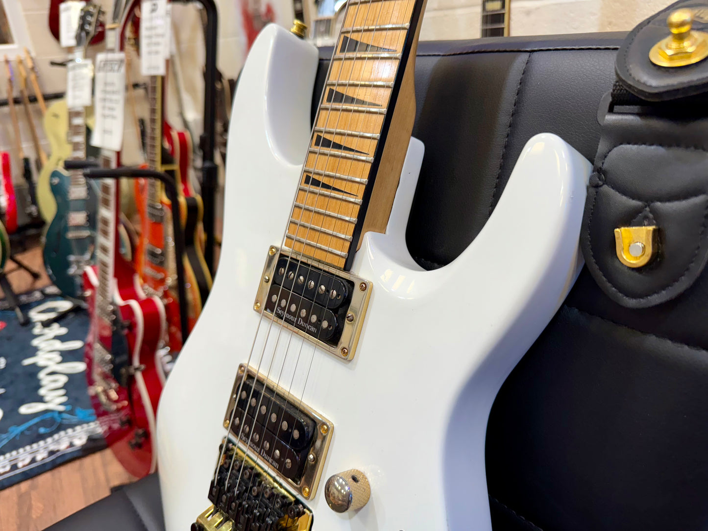 🌟JAPAN 2000’s🌟 Jackson Dinky DK2M~ Snow White~ Floyd Rose~ Seymour Duncan!