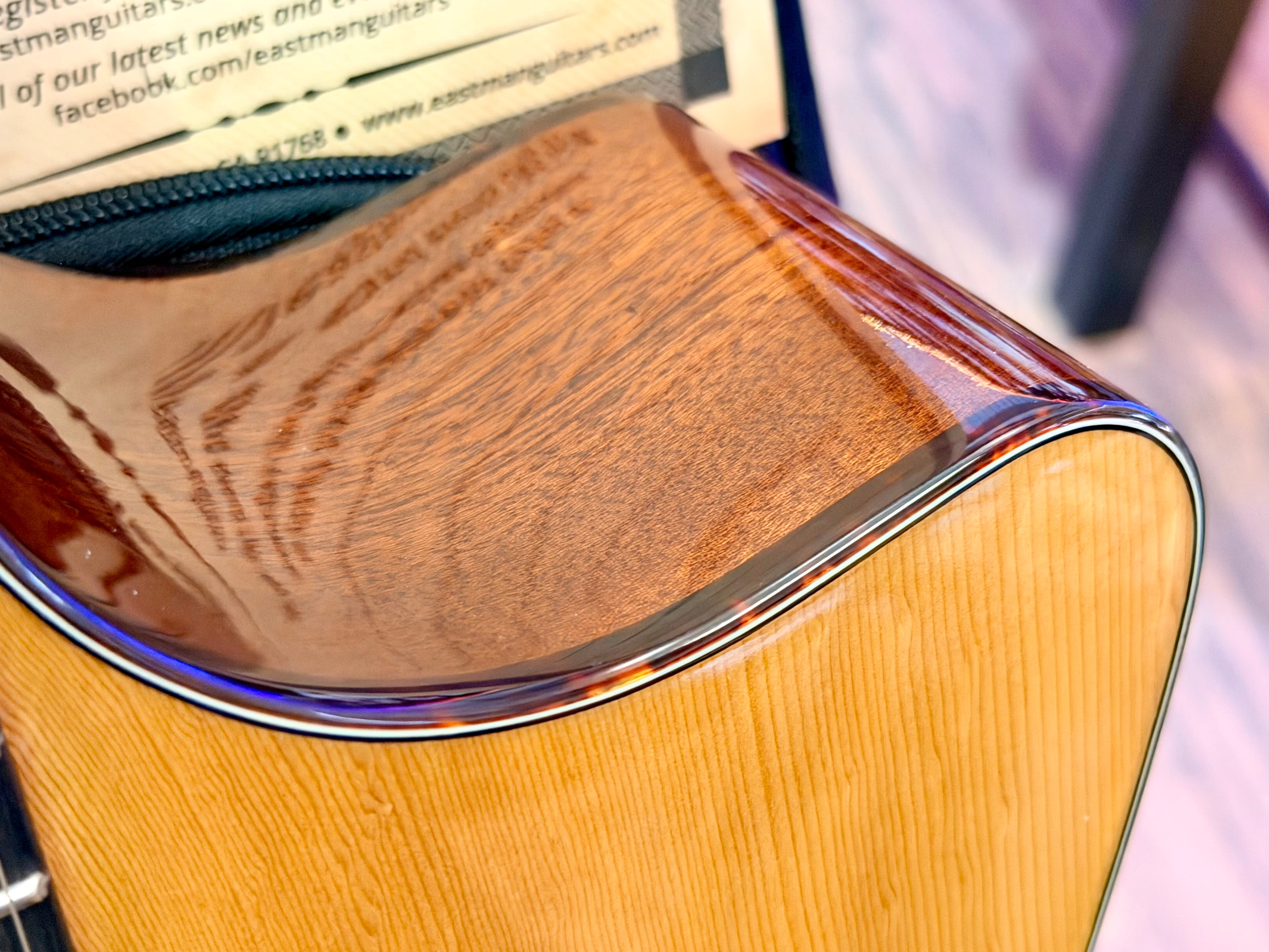 ✨MINT✨ 2024 Eastman AC122-1CE DLX Deluxe Electro Acoustic Guitar~ Natural + Bag!