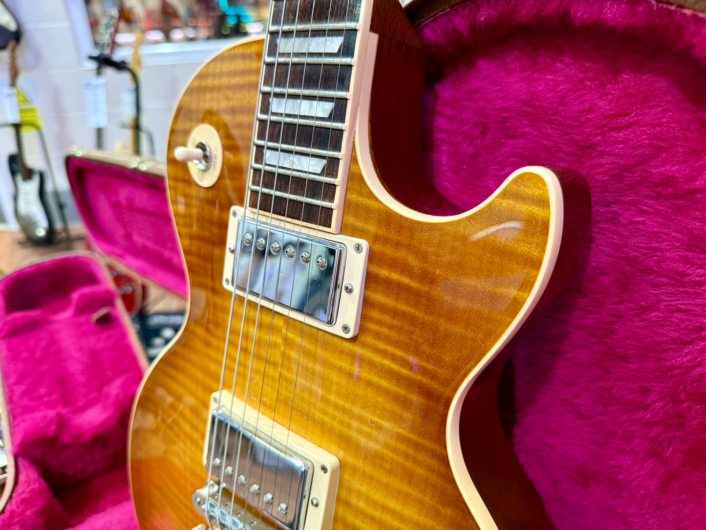 🔥2016 USA🔥 Gibson Les Paul Standard Honeyburst~ AAA Flame~ Hard Case & Candy!