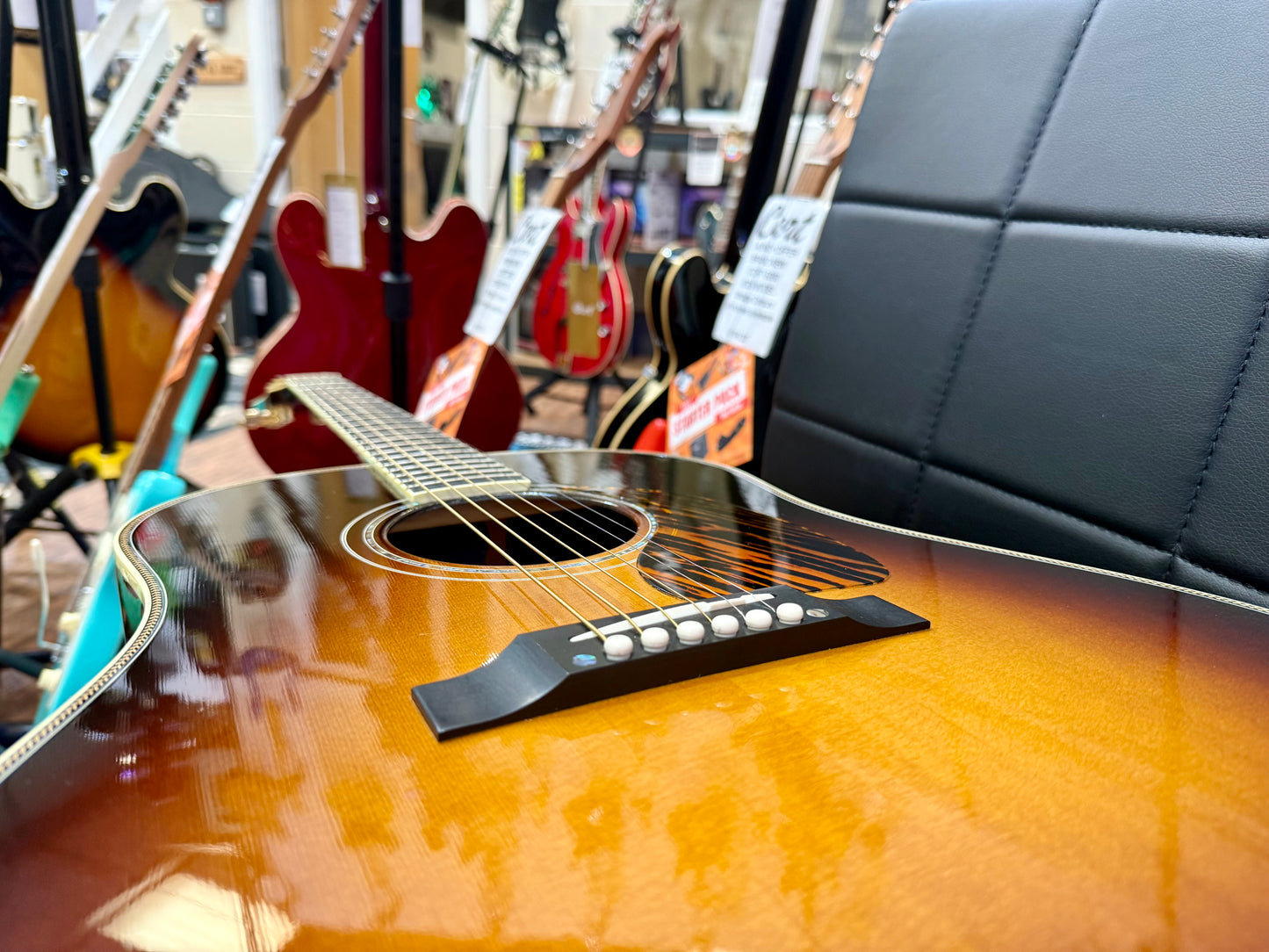 🔥2017 USA🔥 Gibson J45 Custom Electro Acoustic Guitar~ Hard Case~ REPAIRED!