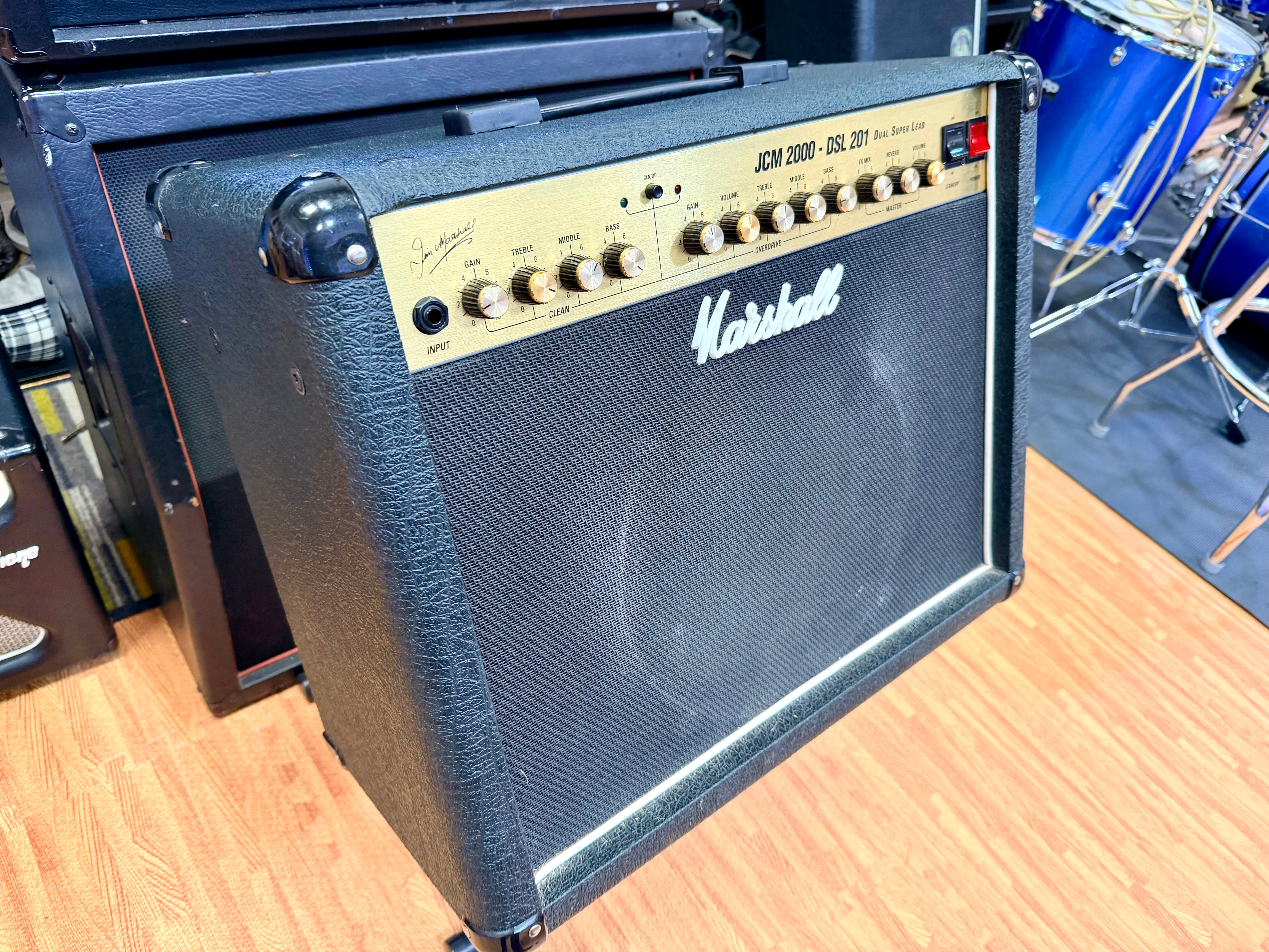 ✨ MADE IN UK ✨ Marshall JCM2000 DSL201 Valve Combo Amplifier with Footswitch!