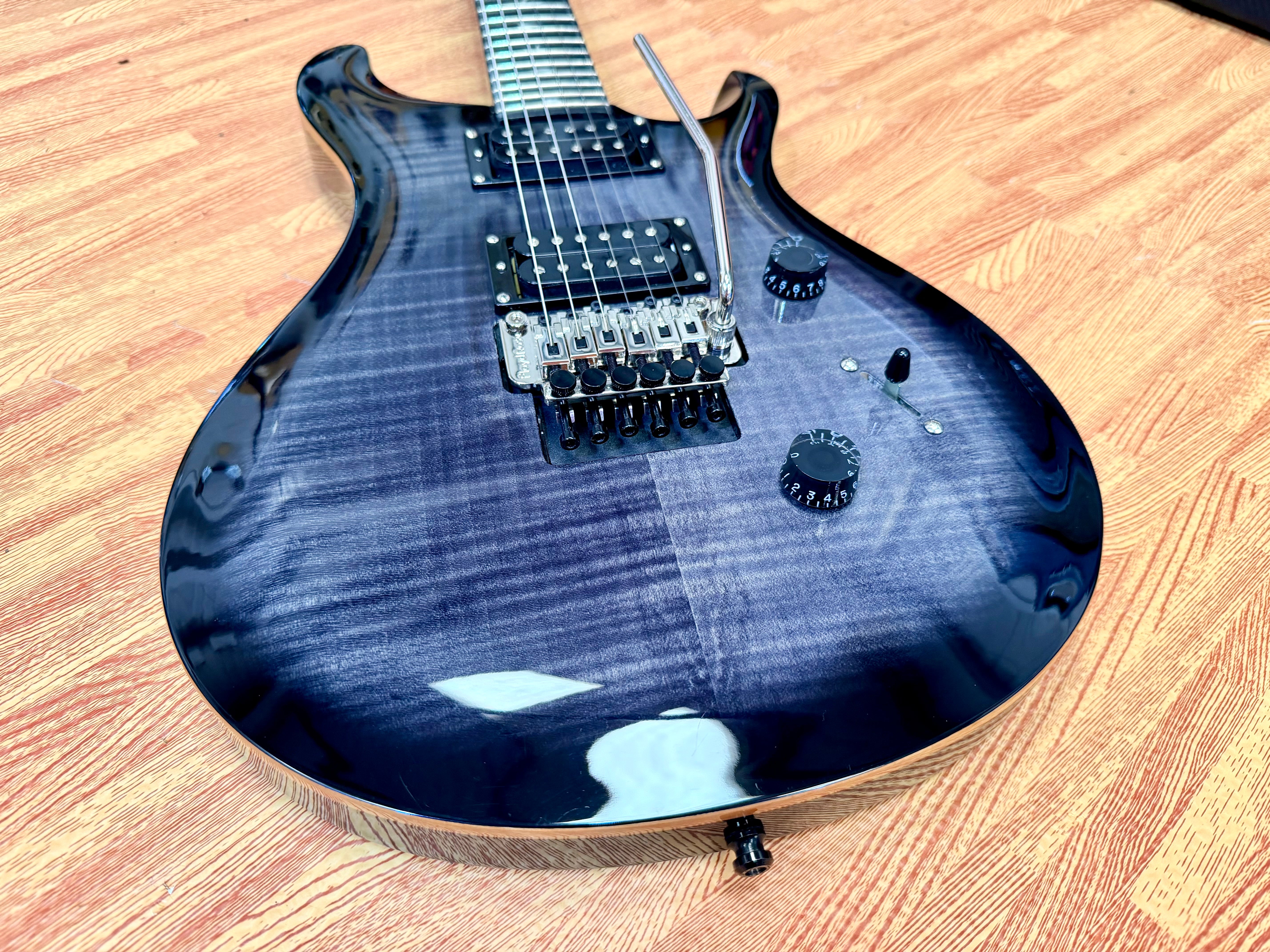 🔥2022🔥 PRS SE Custom 24 Floyd Rose~ Charcoal Burst~ Gig Bag~ Mint Condition!